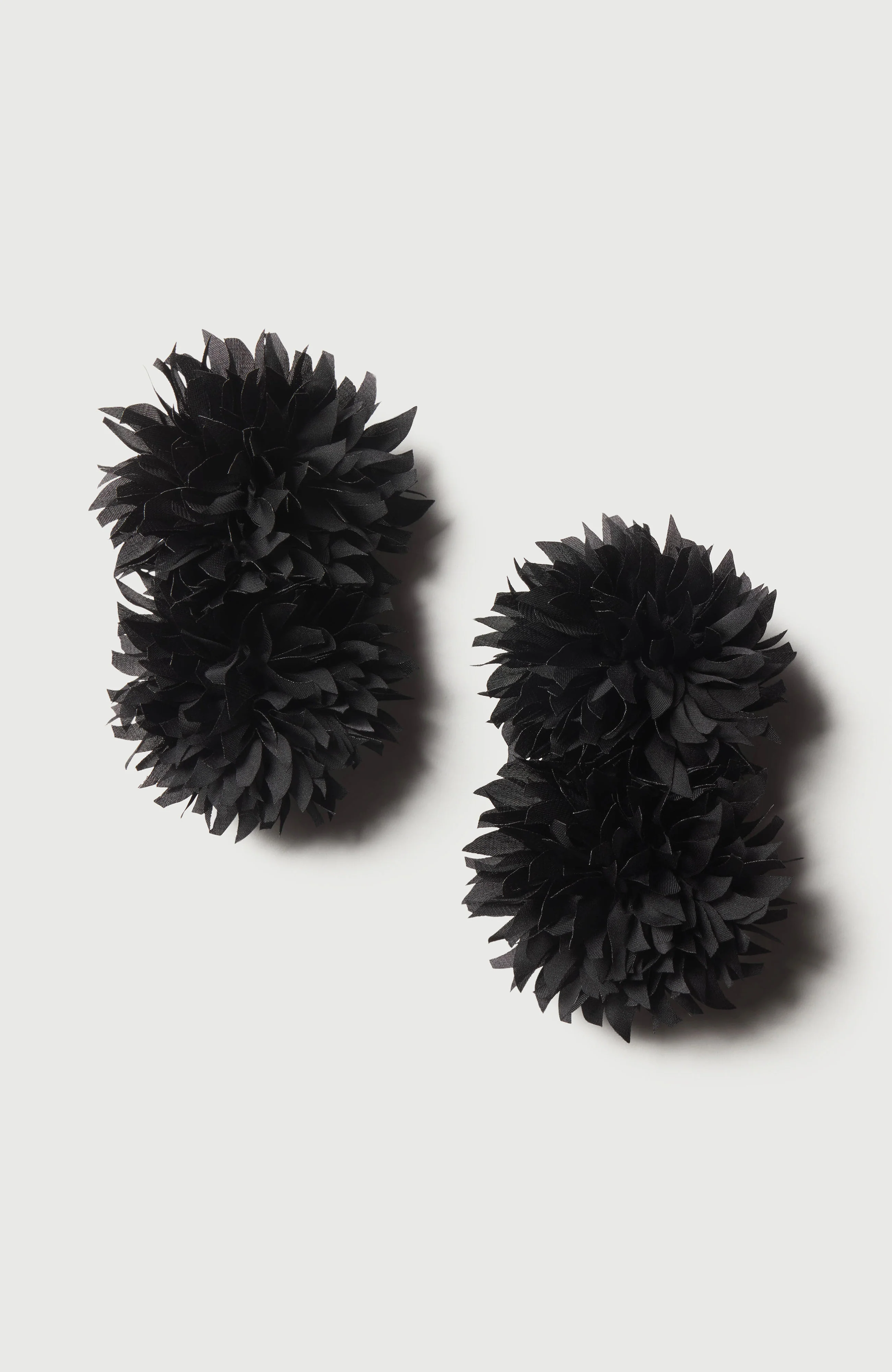 Floral Dual Tier Drop Earrings - Image 4