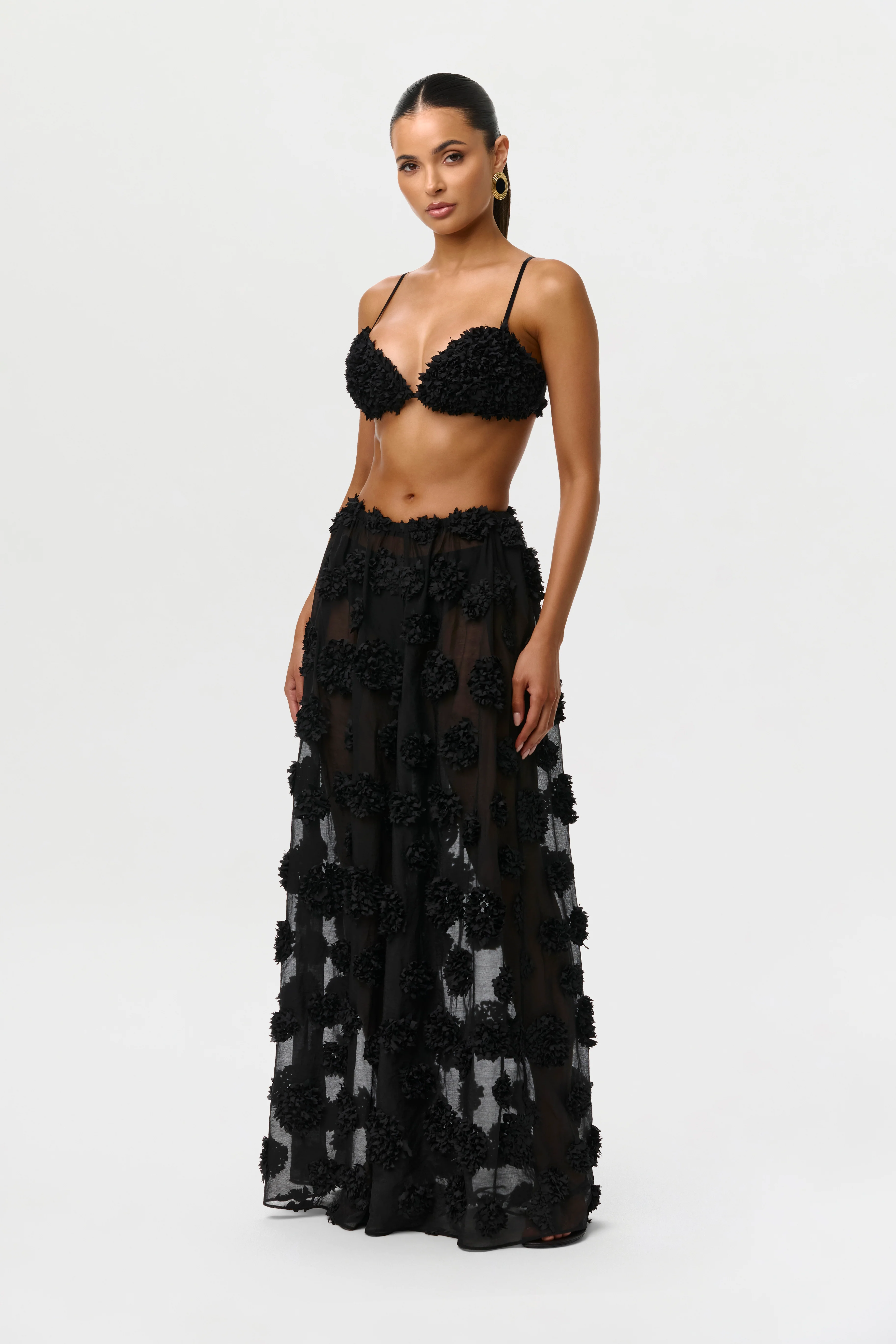 Floral Appliqué Bralette Top - Image 7