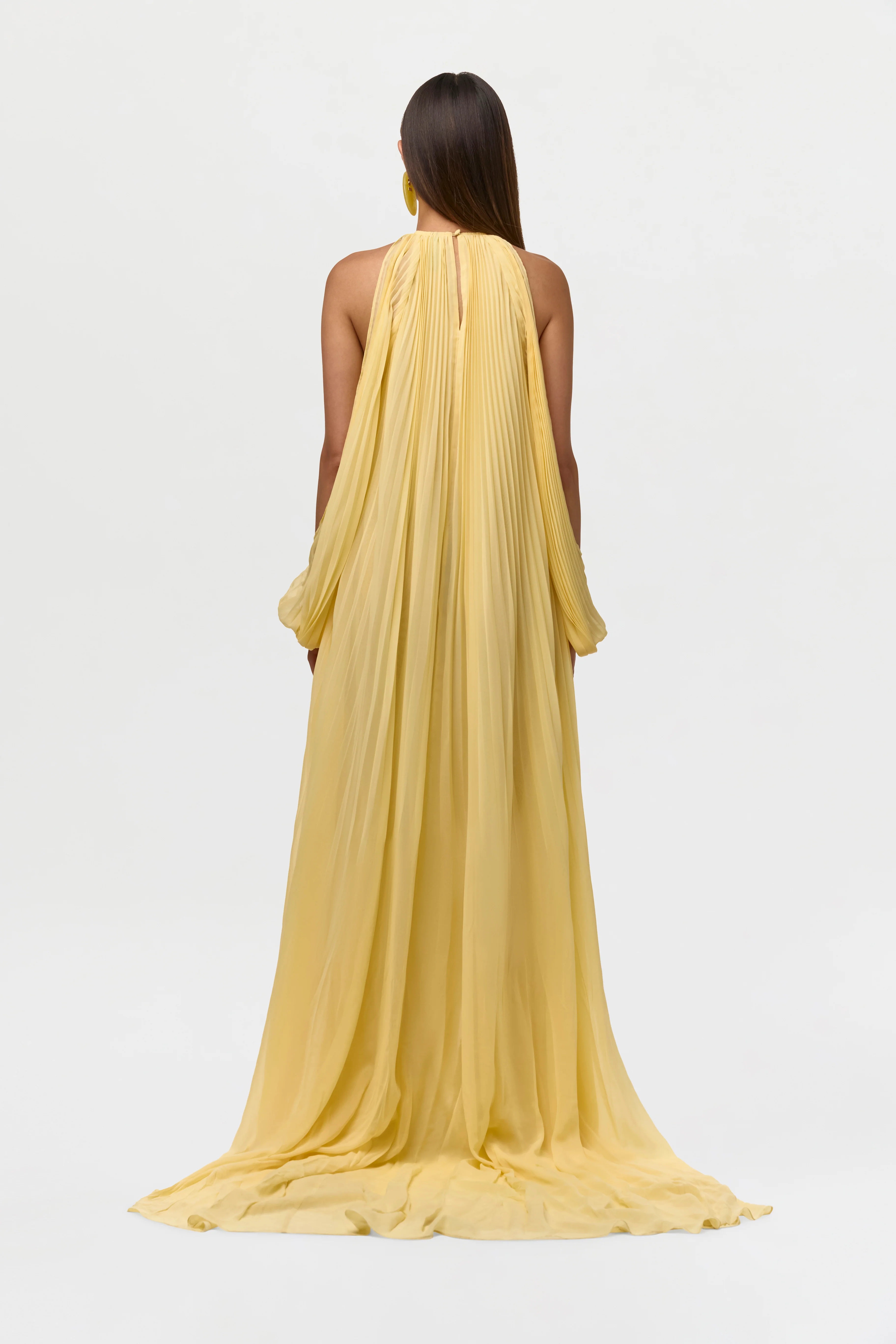 Chiffon Pleated Gown - Image 5