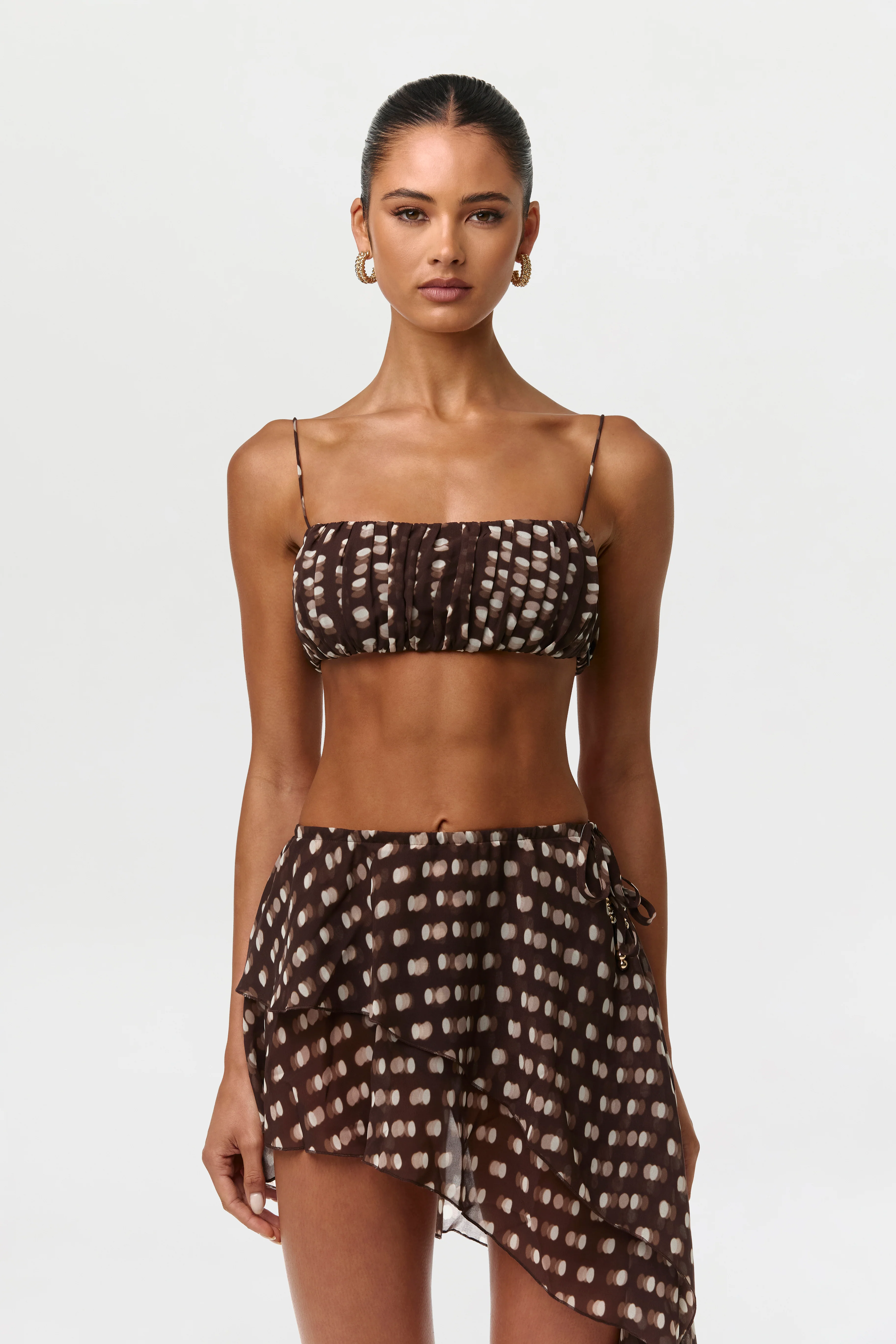 Chiffon Print Crop Top - Image 5