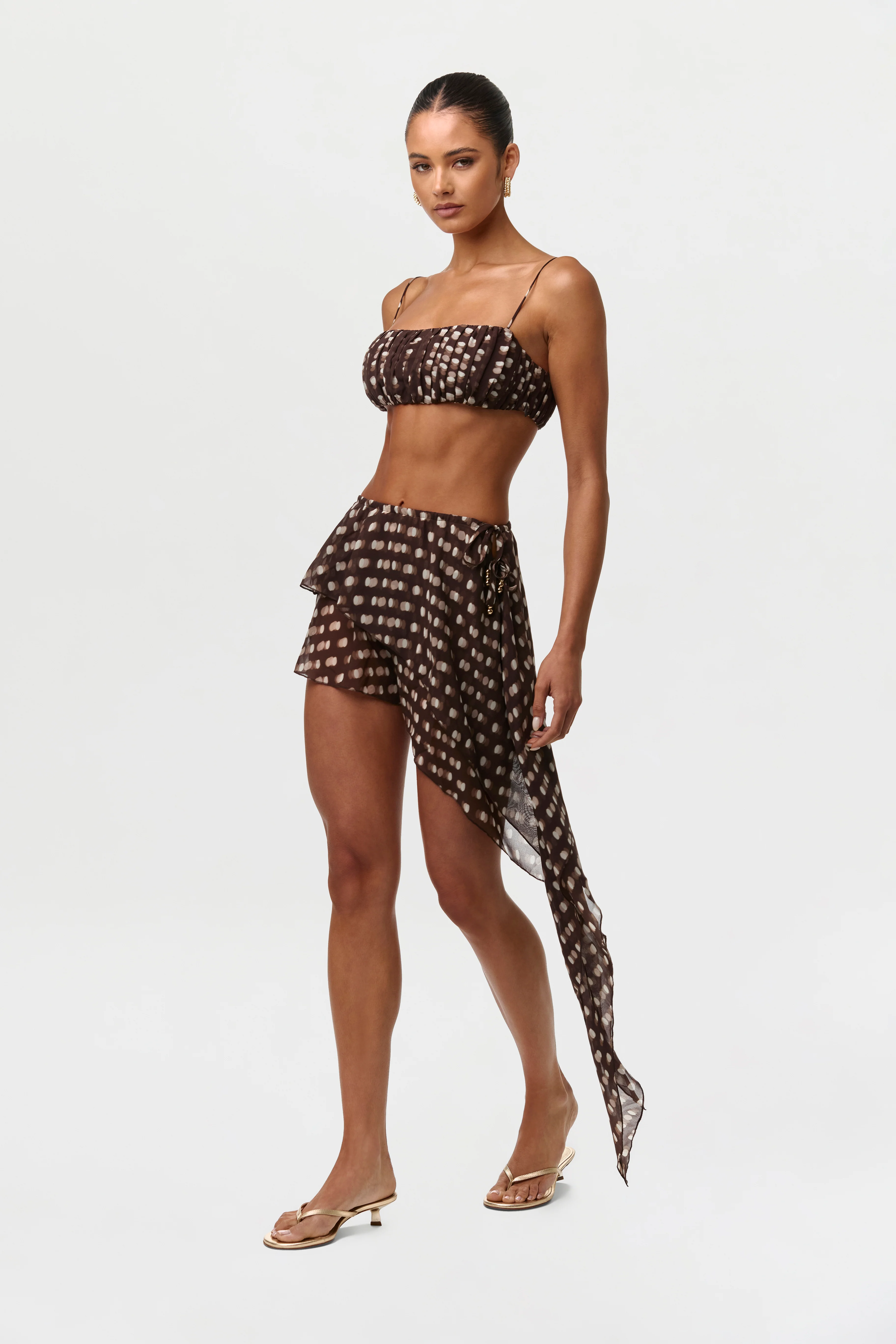 Chiffon Print Crop Top - Image 8