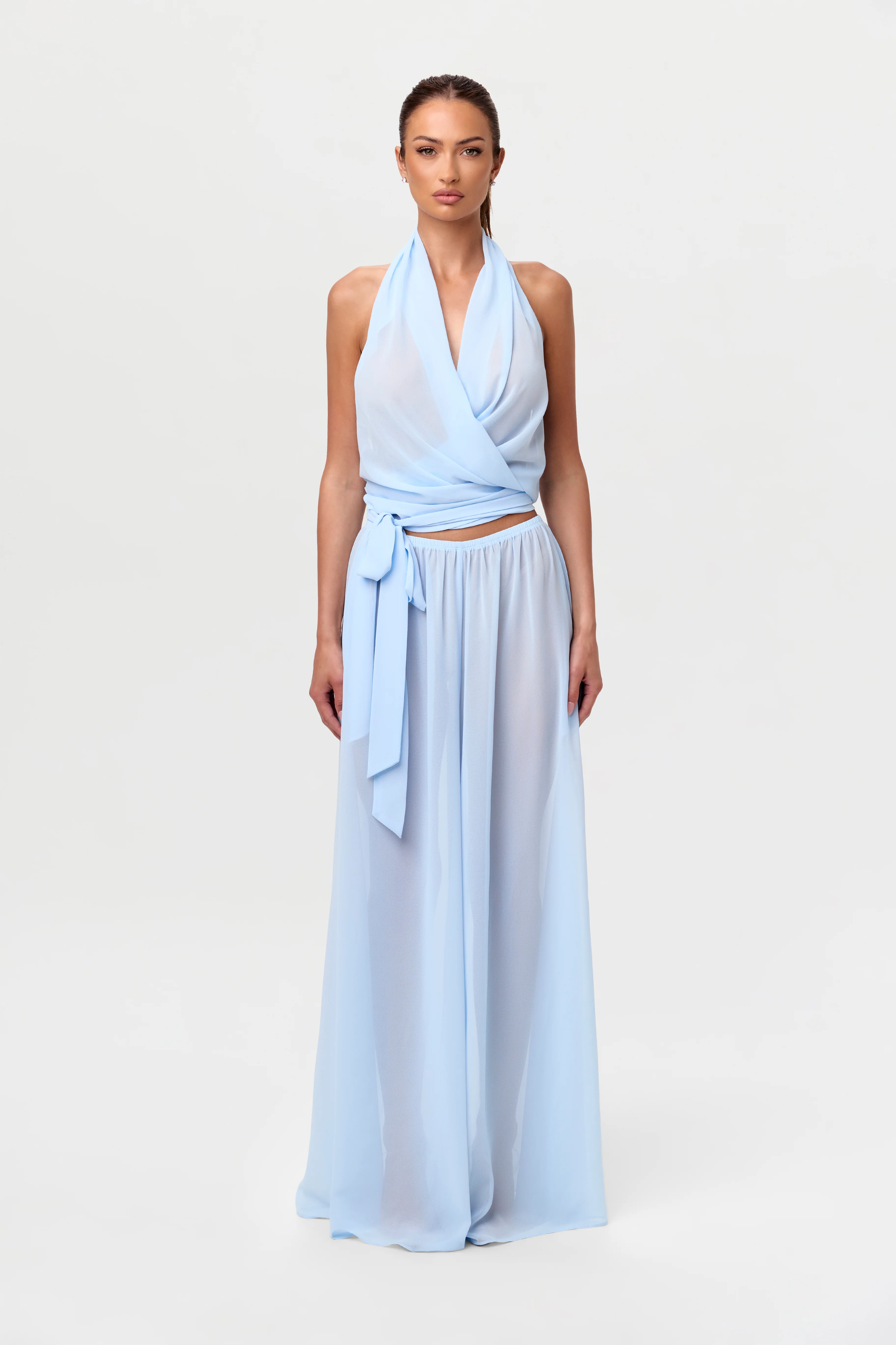 Chiffon Wide Leg Pants - Image 14