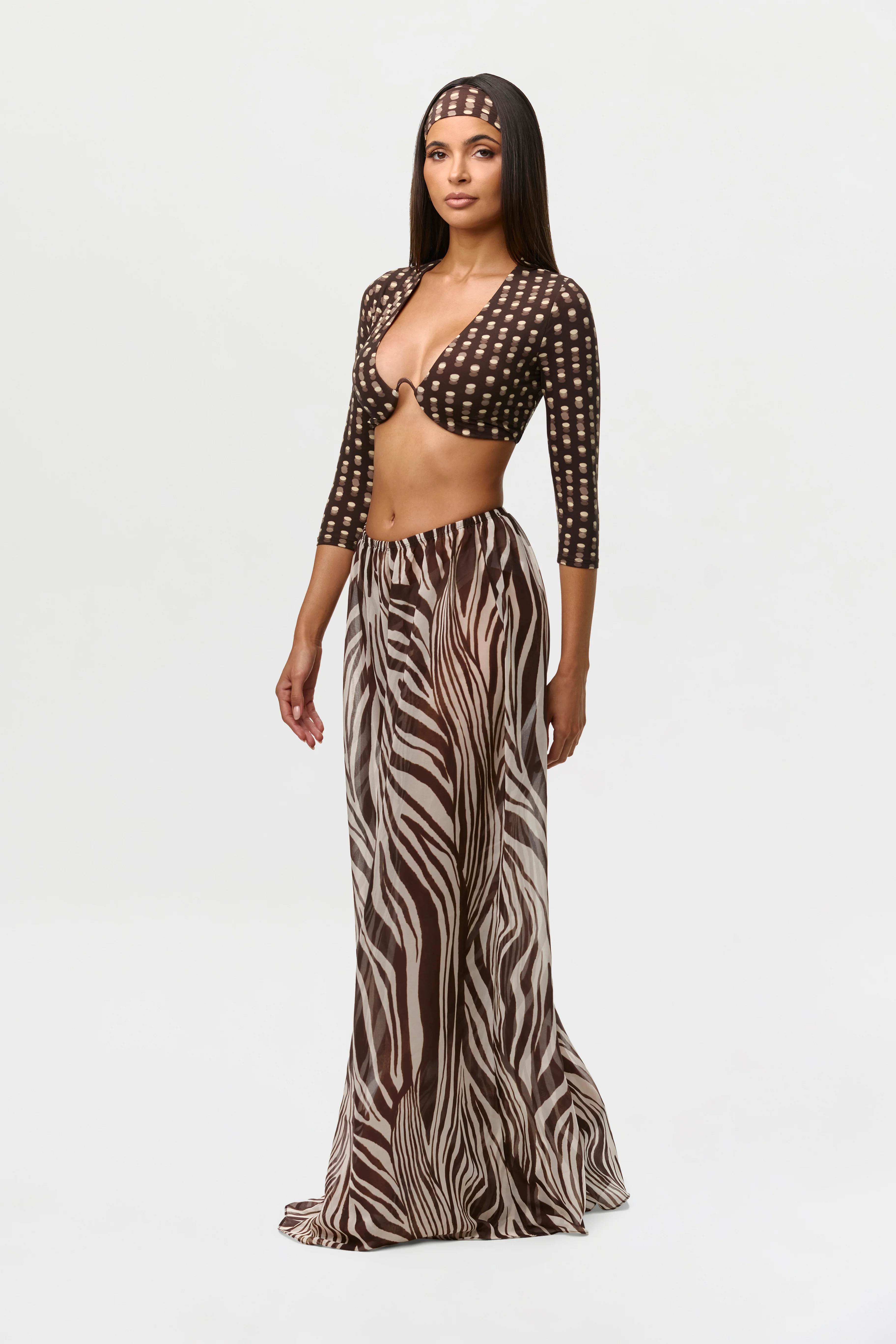 Chiffon Wide Leg Pants - Image 4