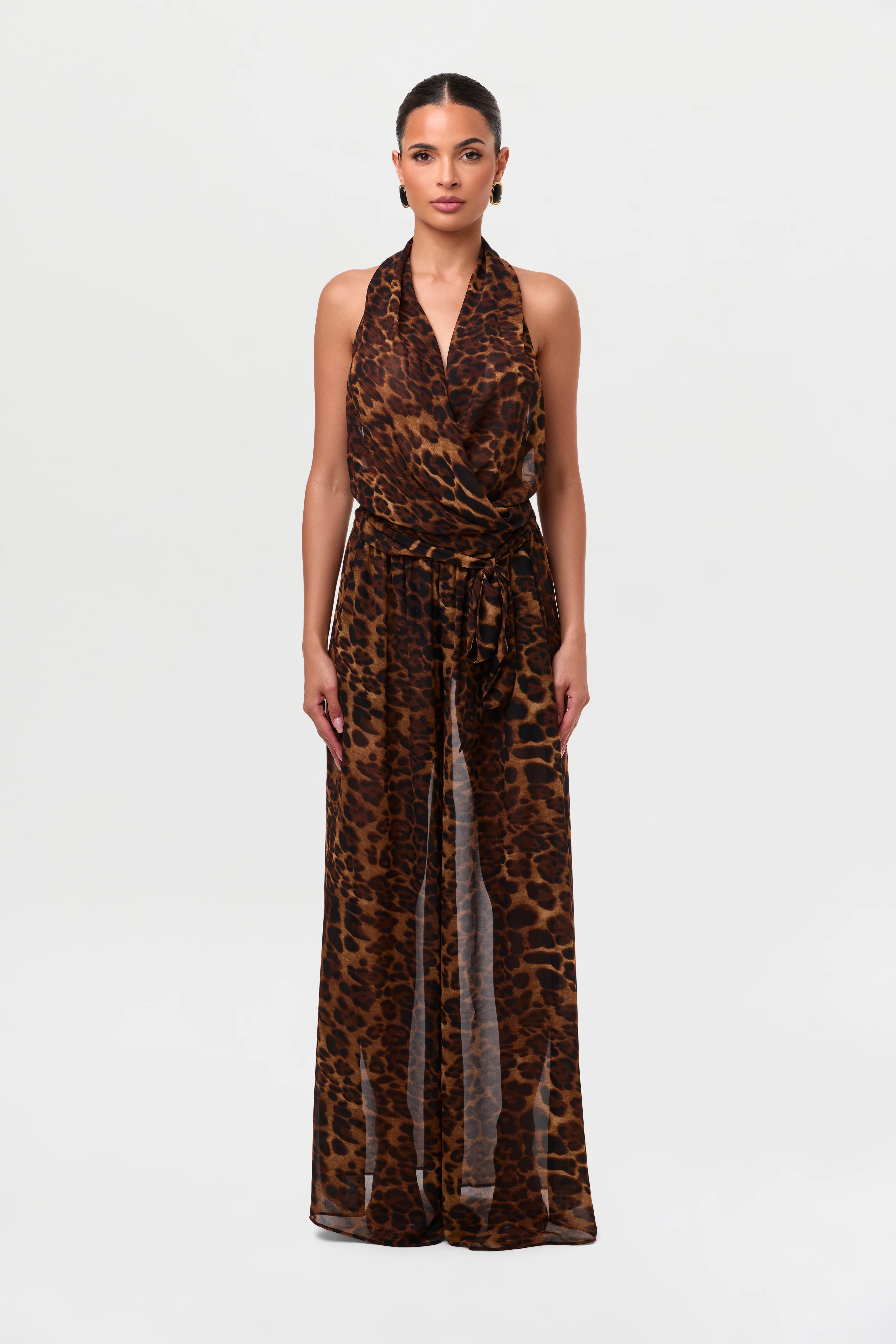 Chiffon Wrap Halter Top - Image 14