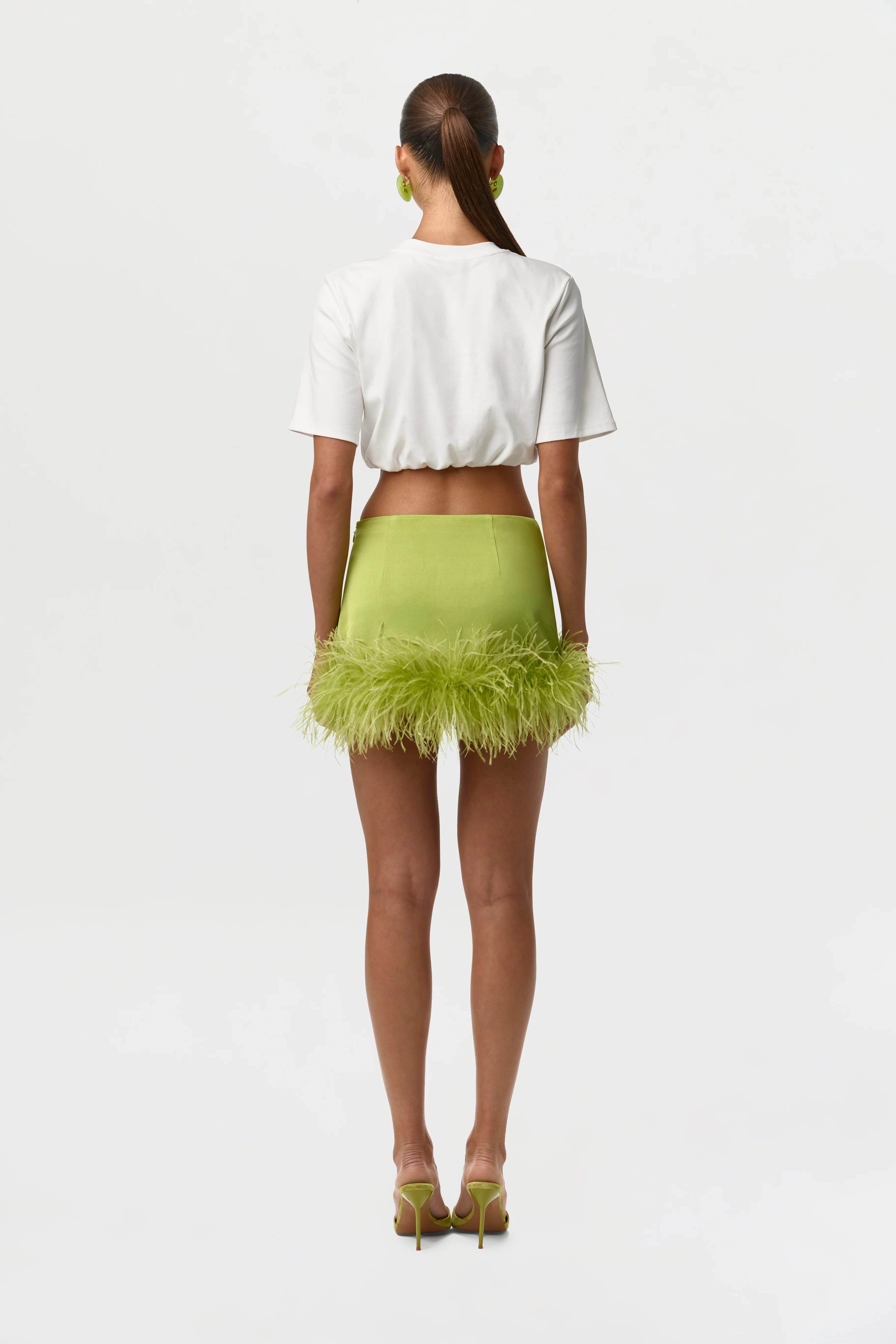Cotton Crew Crop Top Shirt - Image 7