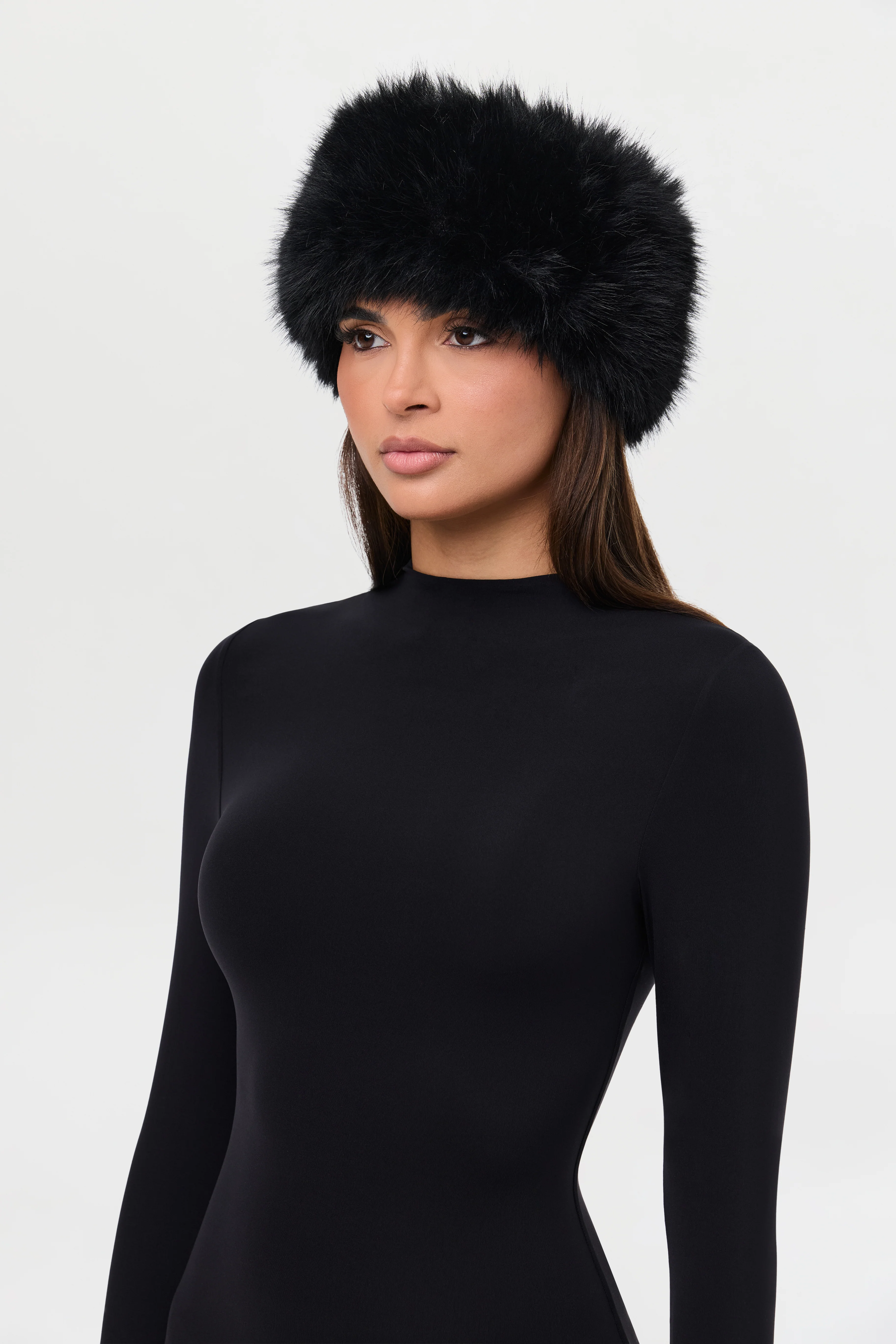 Faux Fur Plush Headband - Image 3
