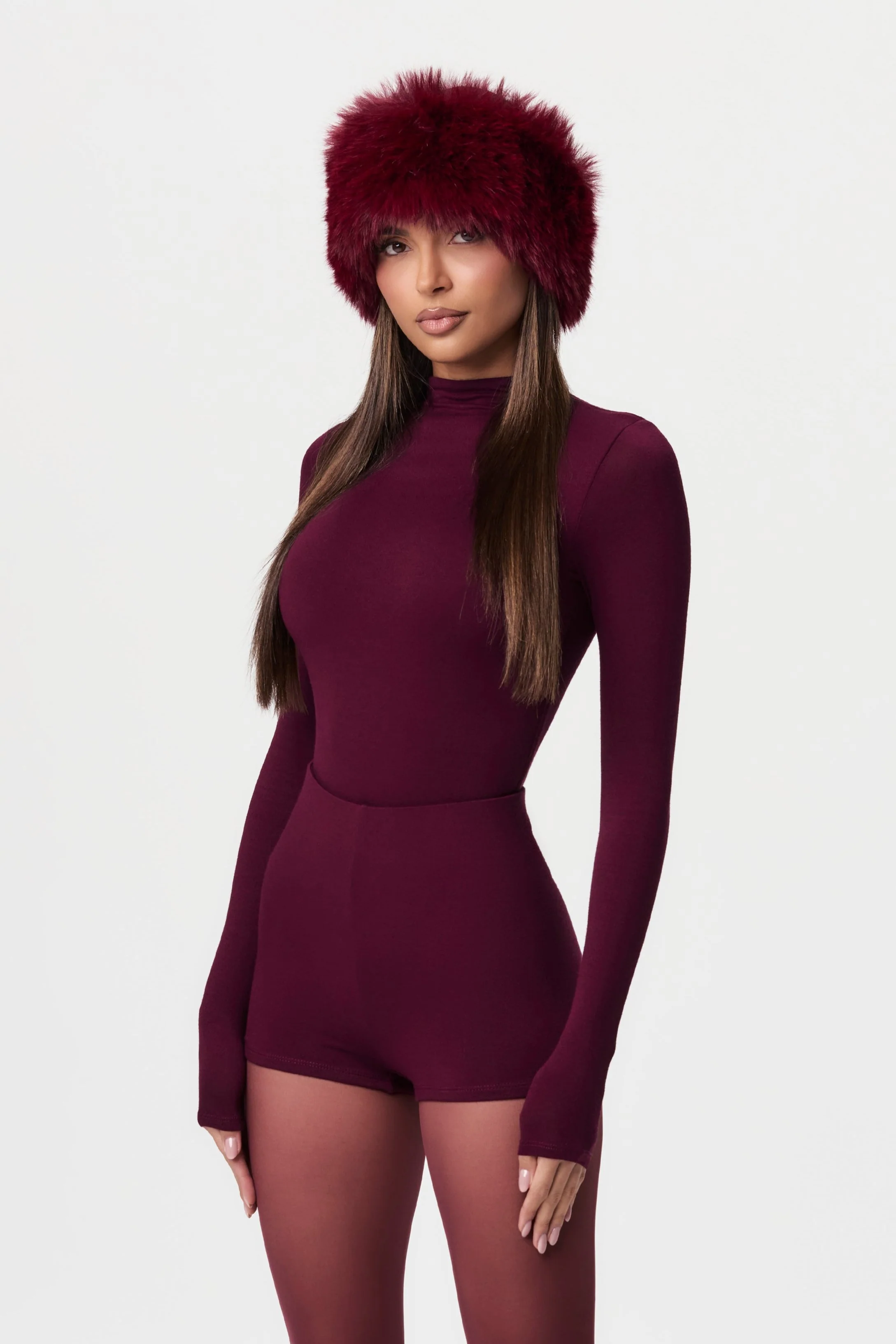 Faux Fur Plush Headband - Image 32