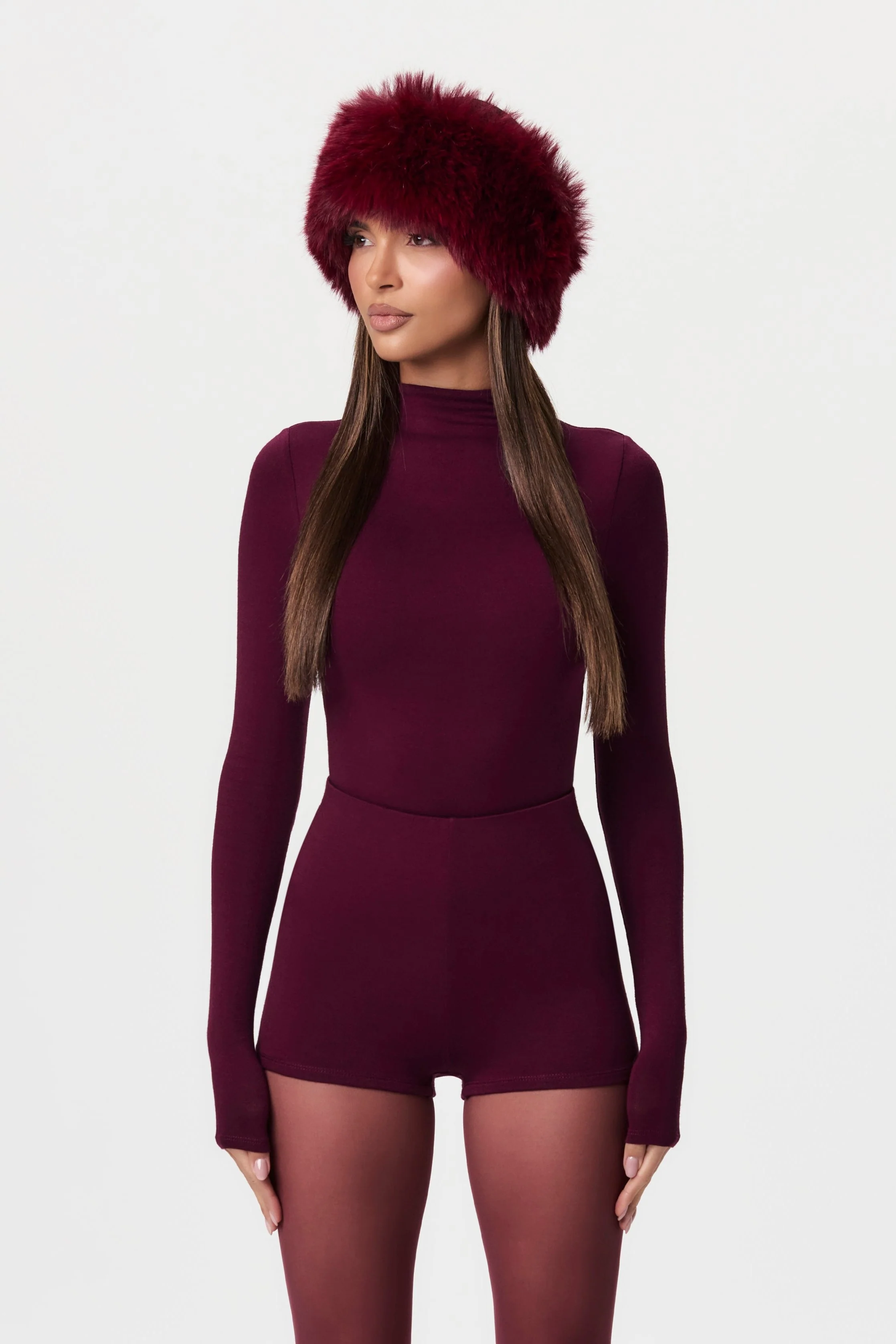 Faux Fur Plush Headband - Image 33