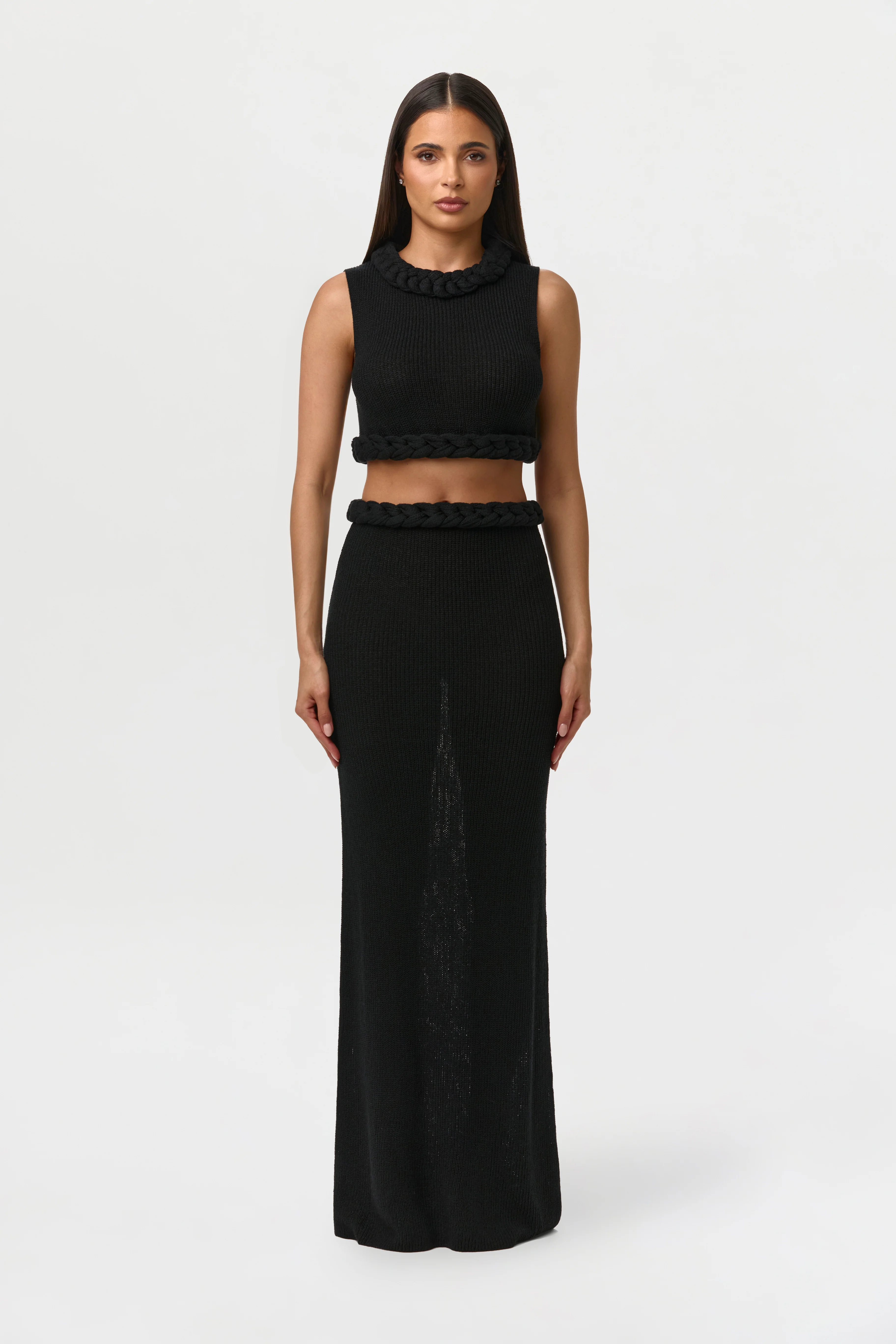 Knit Braid Maxi Skirt - Image 12