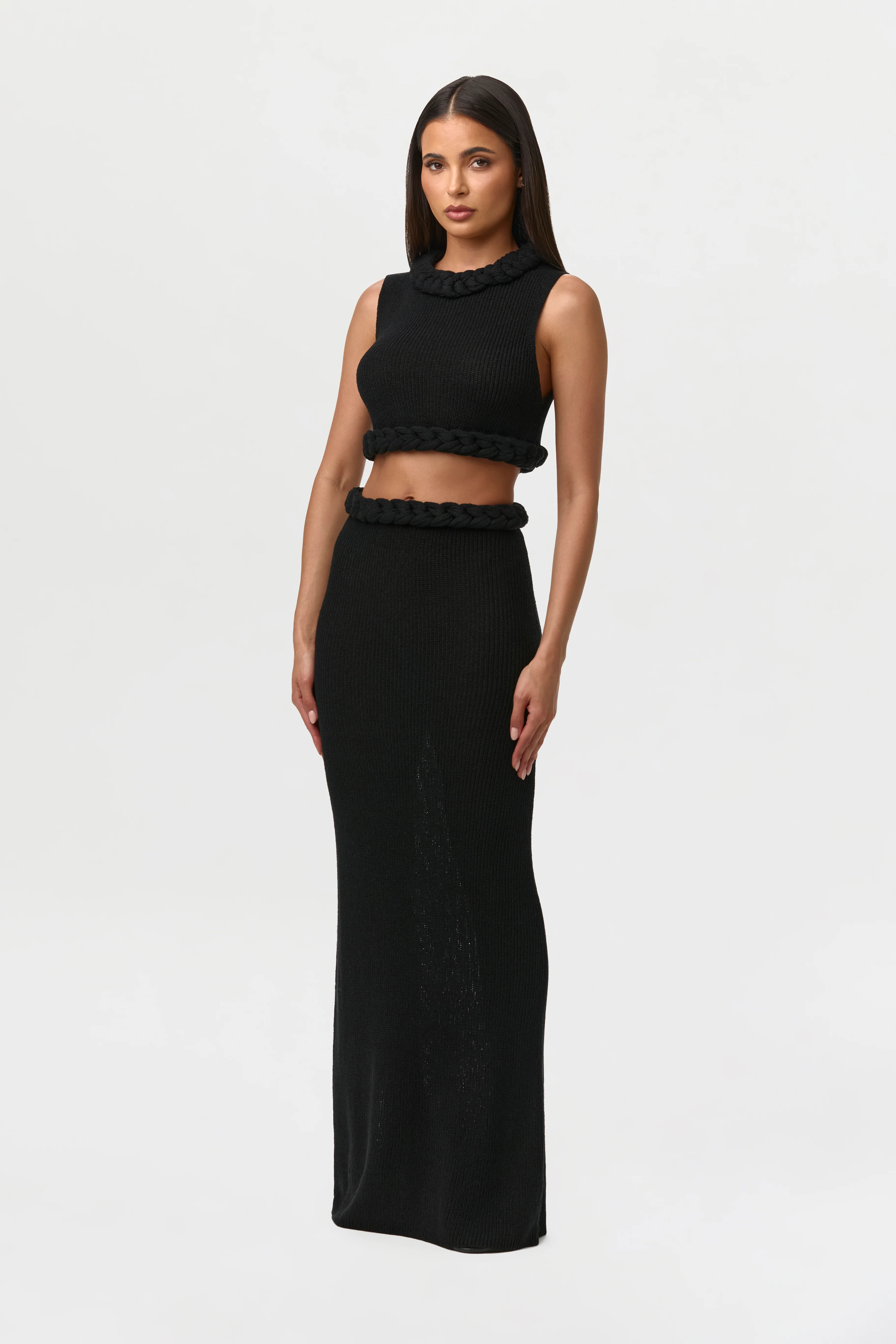 Knit Braid Maxi Skirt - Image 13