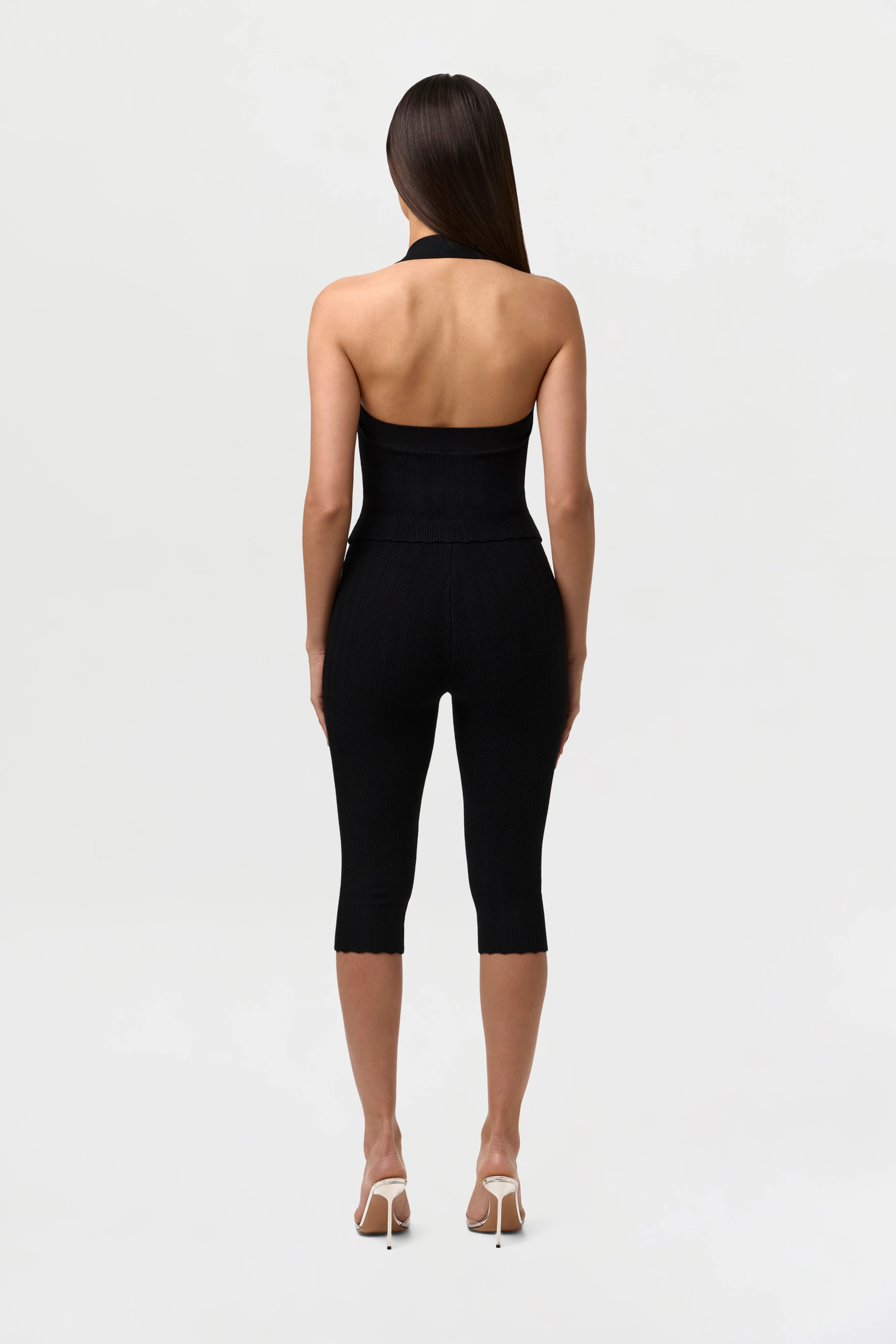 Knit Scallop Capri Leggings - Image 13