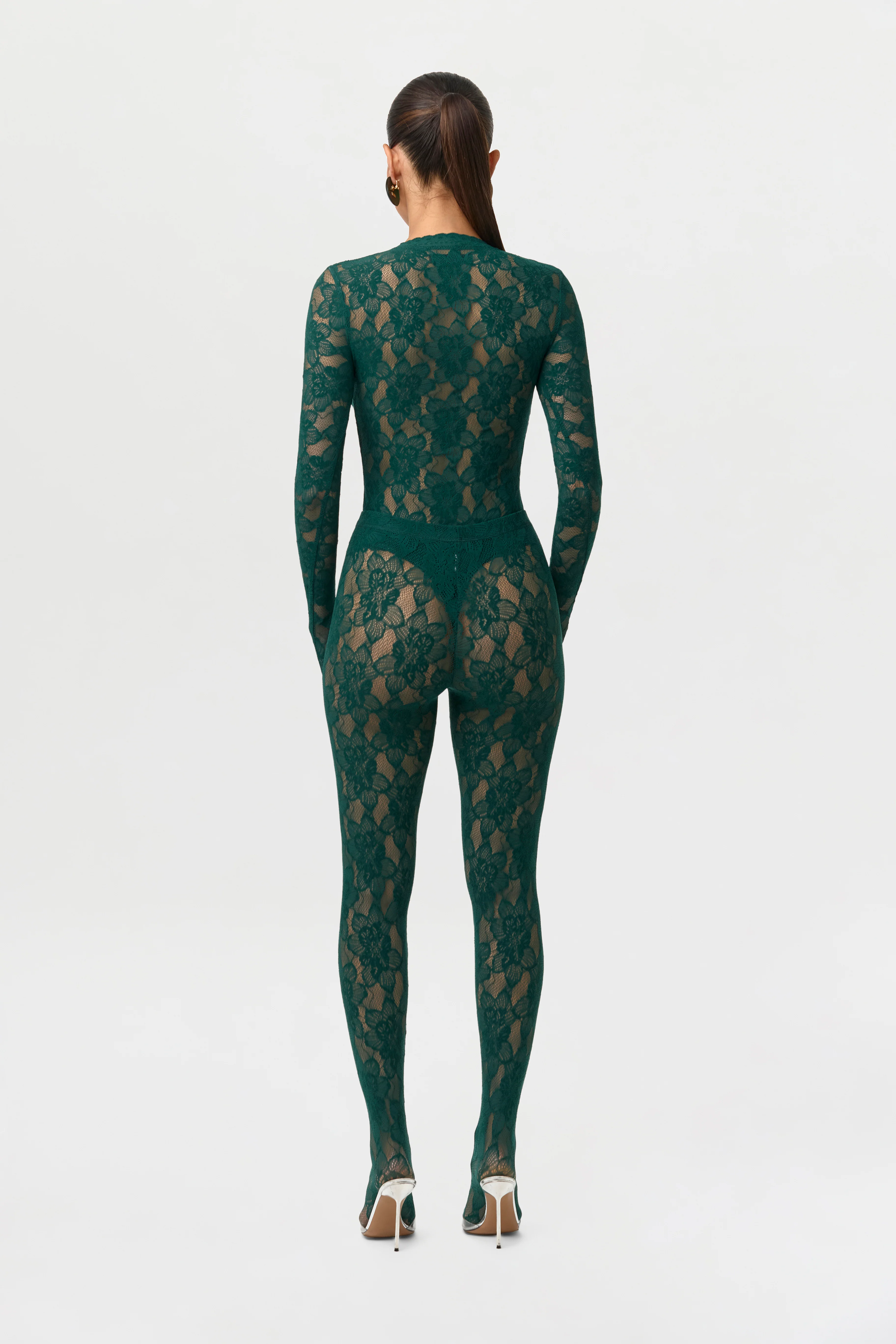 Stretch Lace Closed Toe Legging Petite - Image 4