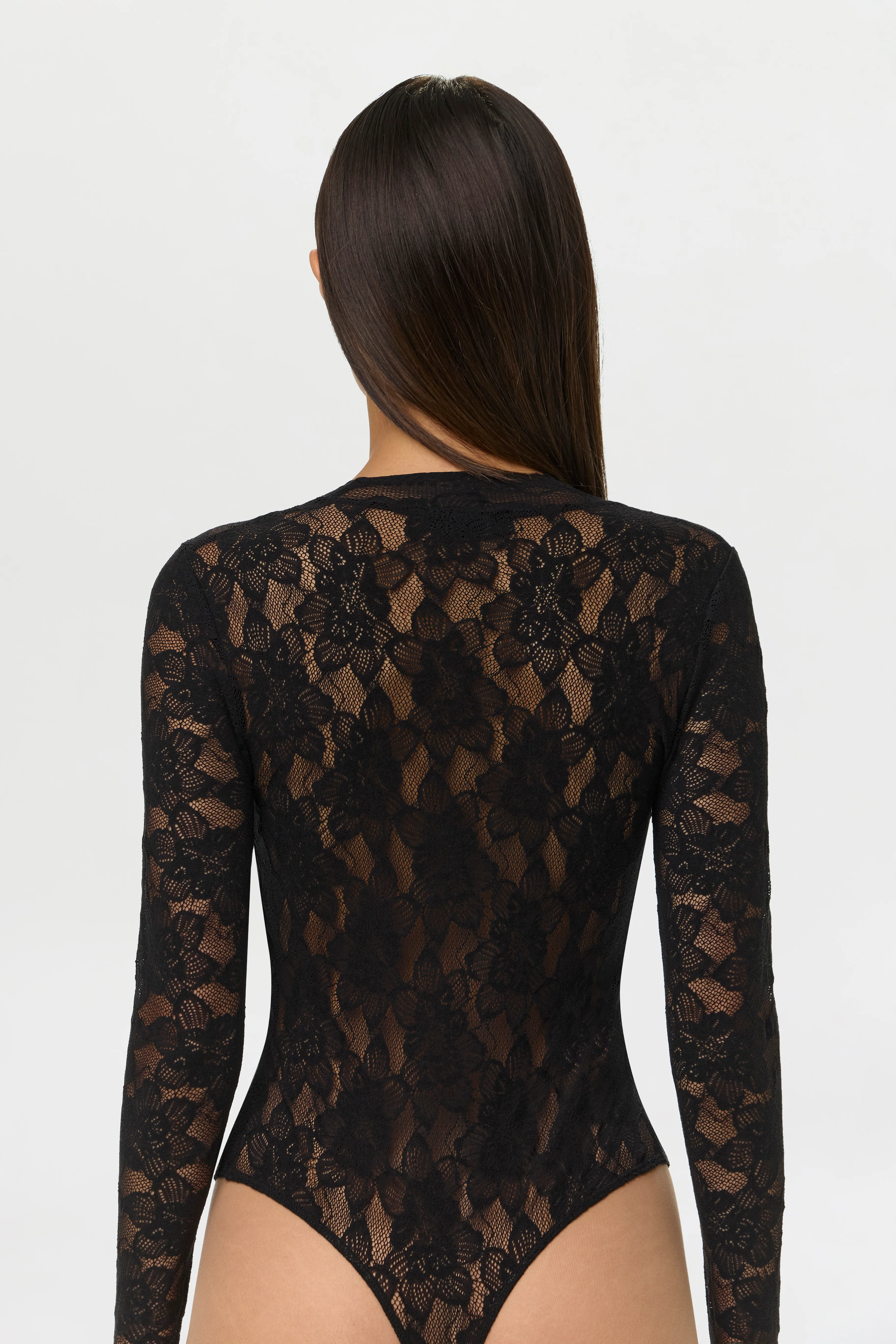 Stretch Lace V-Neck Bodysuit - Image 6