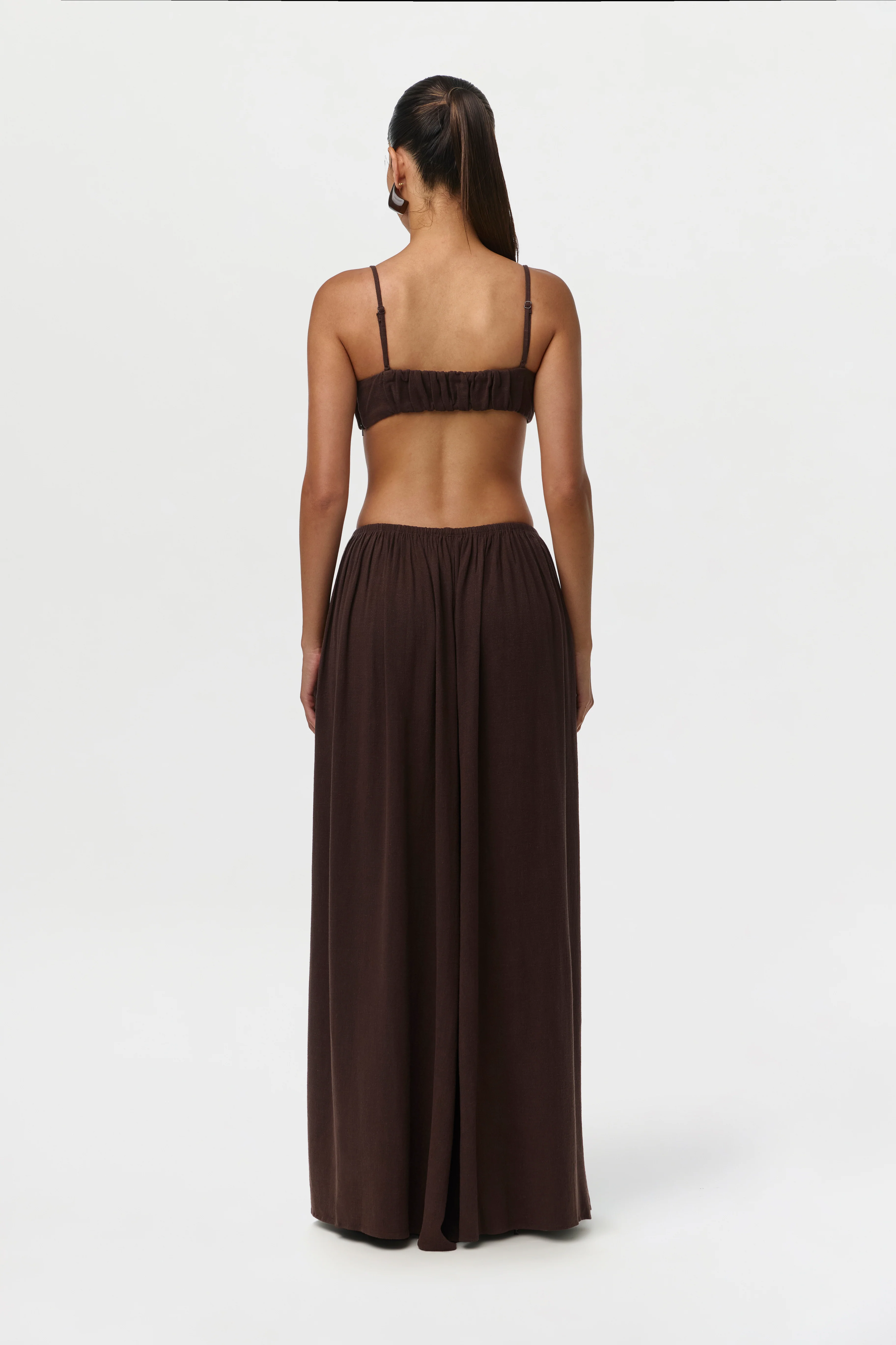 Linen Shirred Bra Top - Image 4