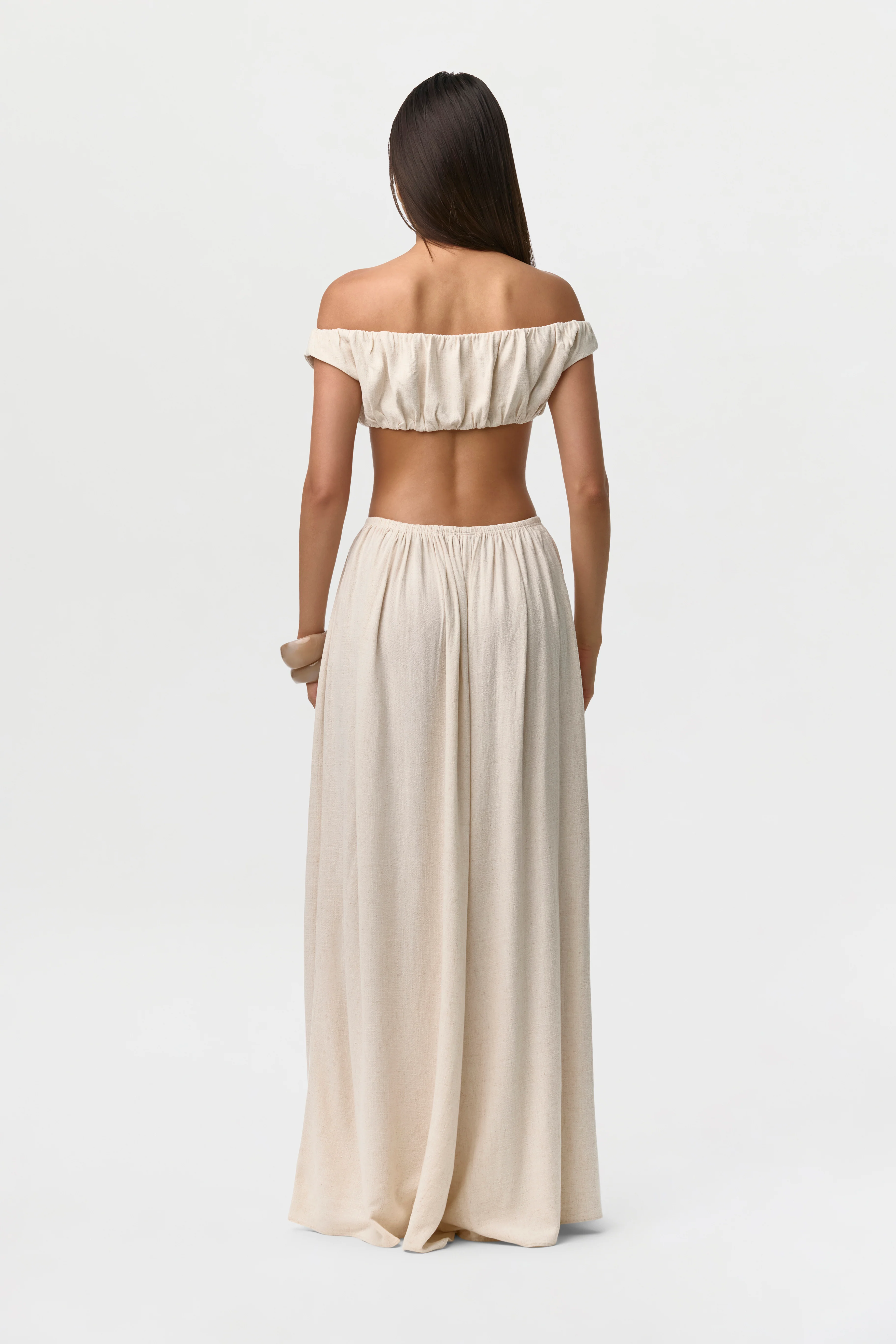 Linen Pleated Wide Leg Pants - Image 15