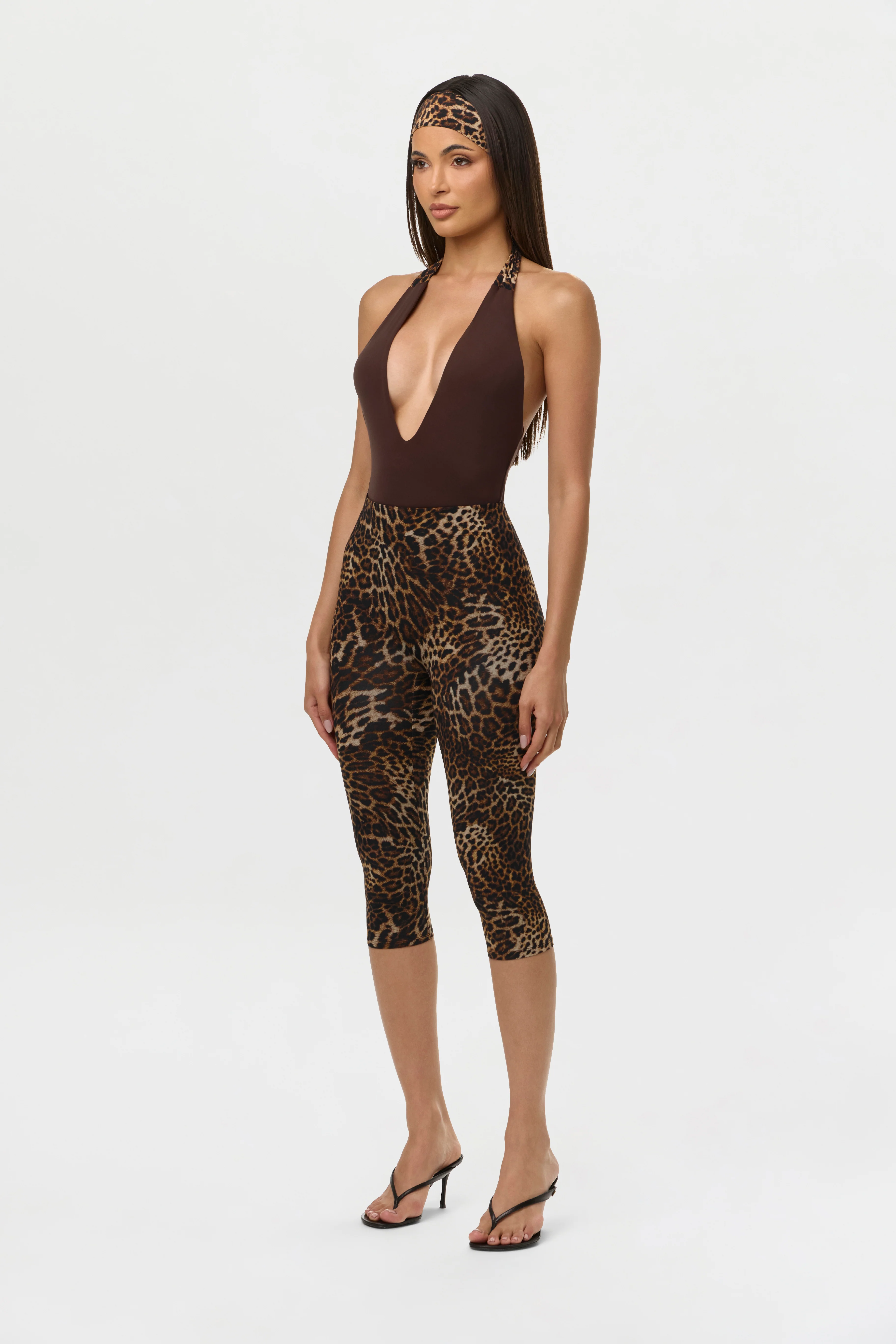 Naked Plunge Halter Bodysuit - Image 3
