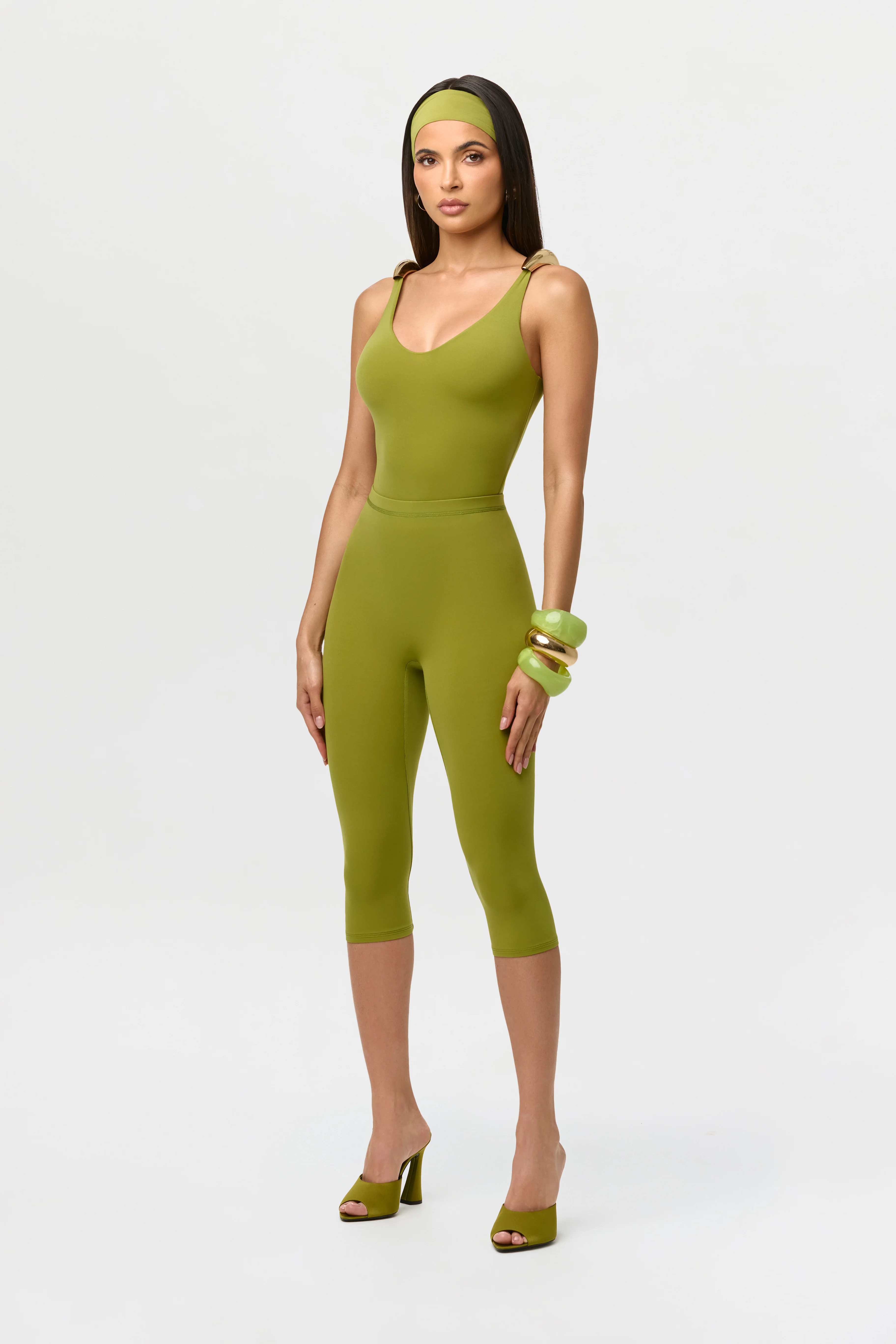 Naked Gold Shoulder Tank Bodysuit - Image 5