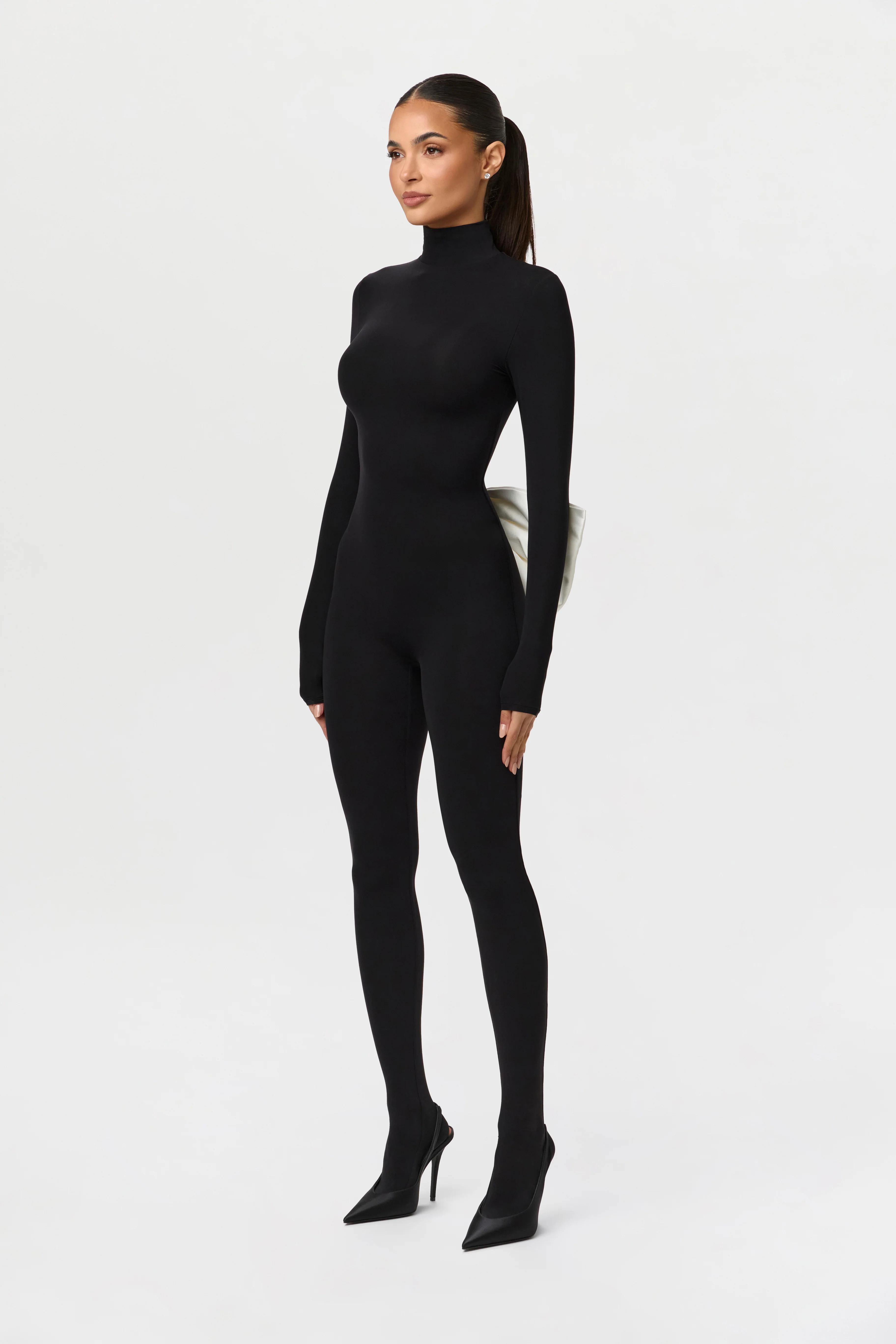 Naked Bow Closed Toe Jumpsuit - Image 4