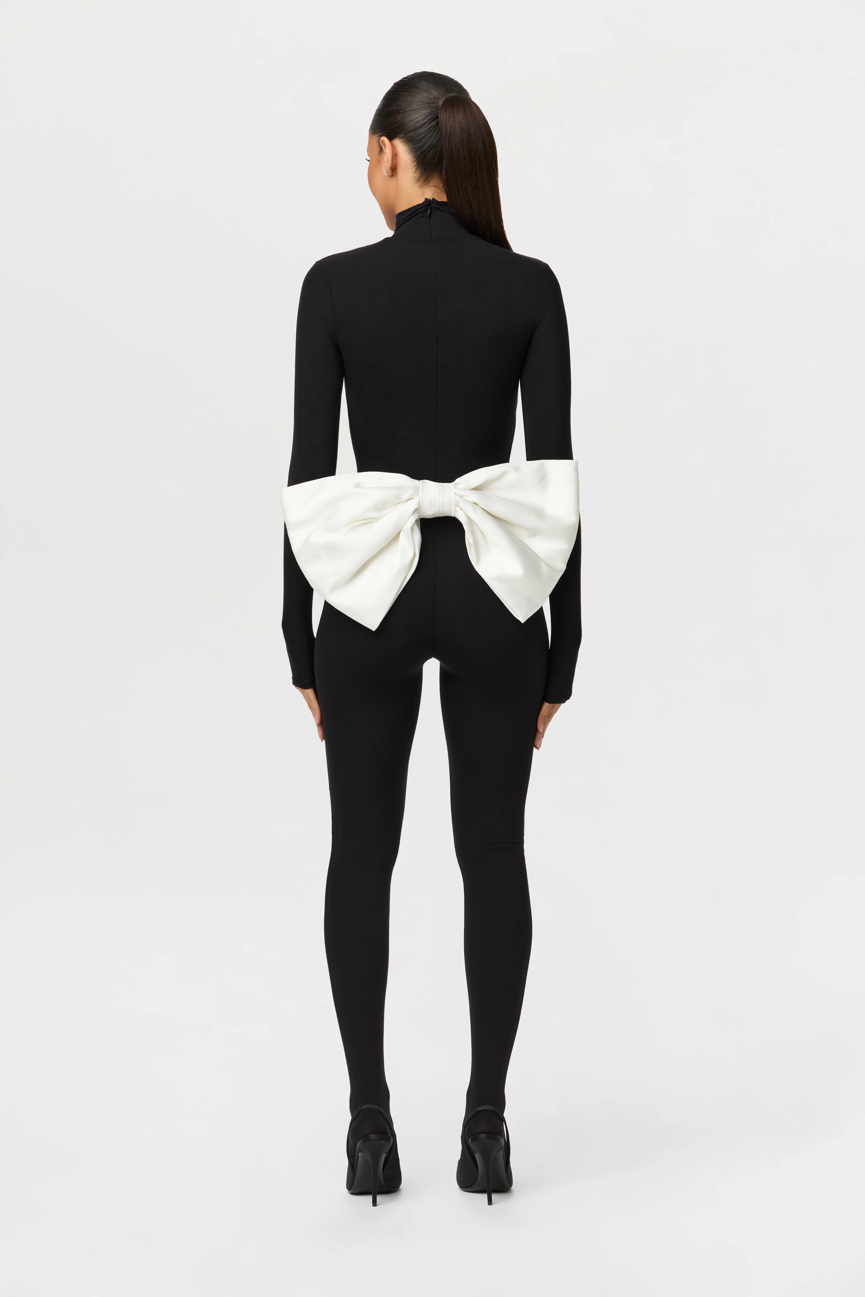 Naked Bow Closed Toe Jumpsuit - Image 5