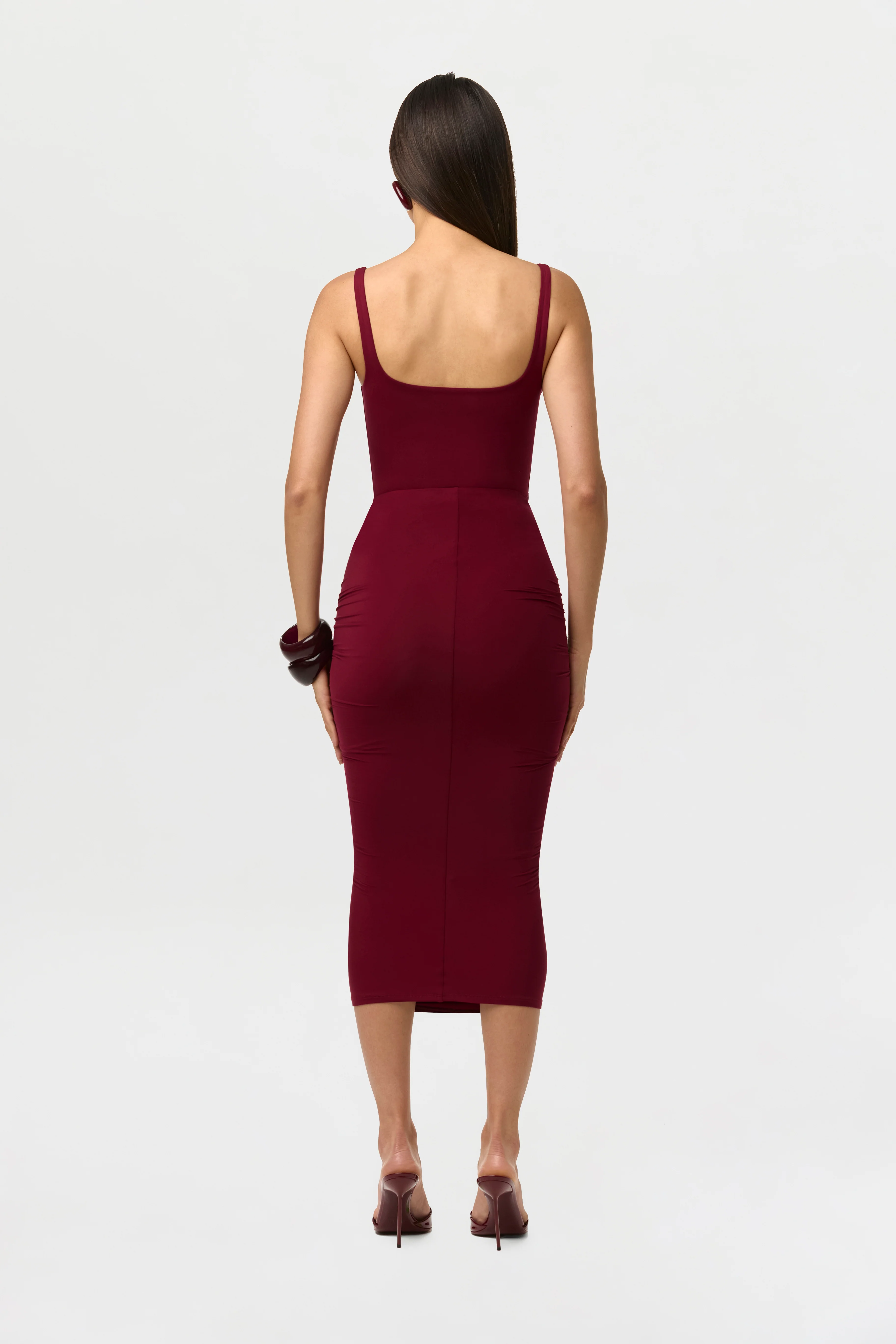 Naked Drape Midi Skirt - Image 10