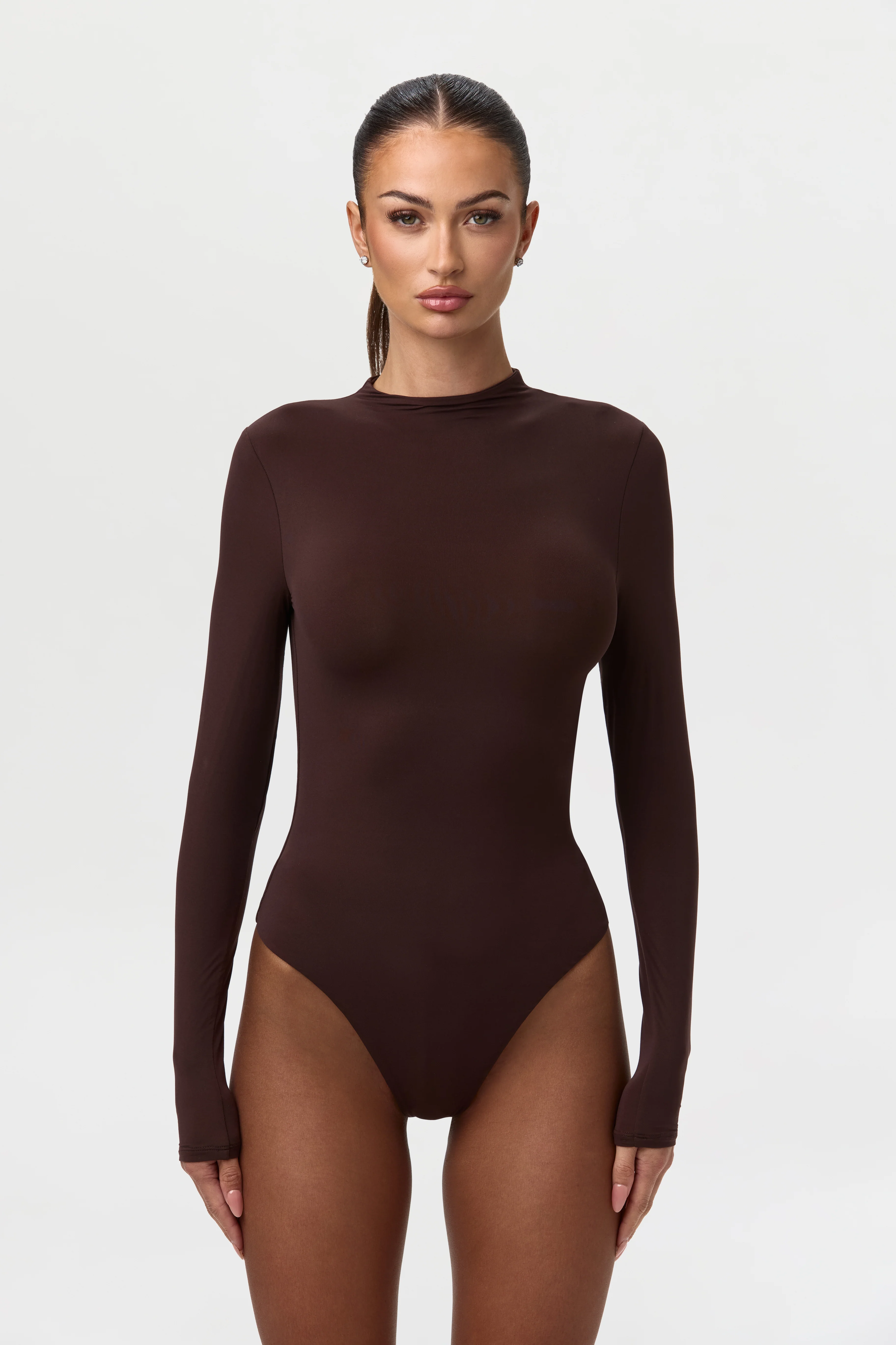 Naked Mock Neck Bodysuit - Image 40