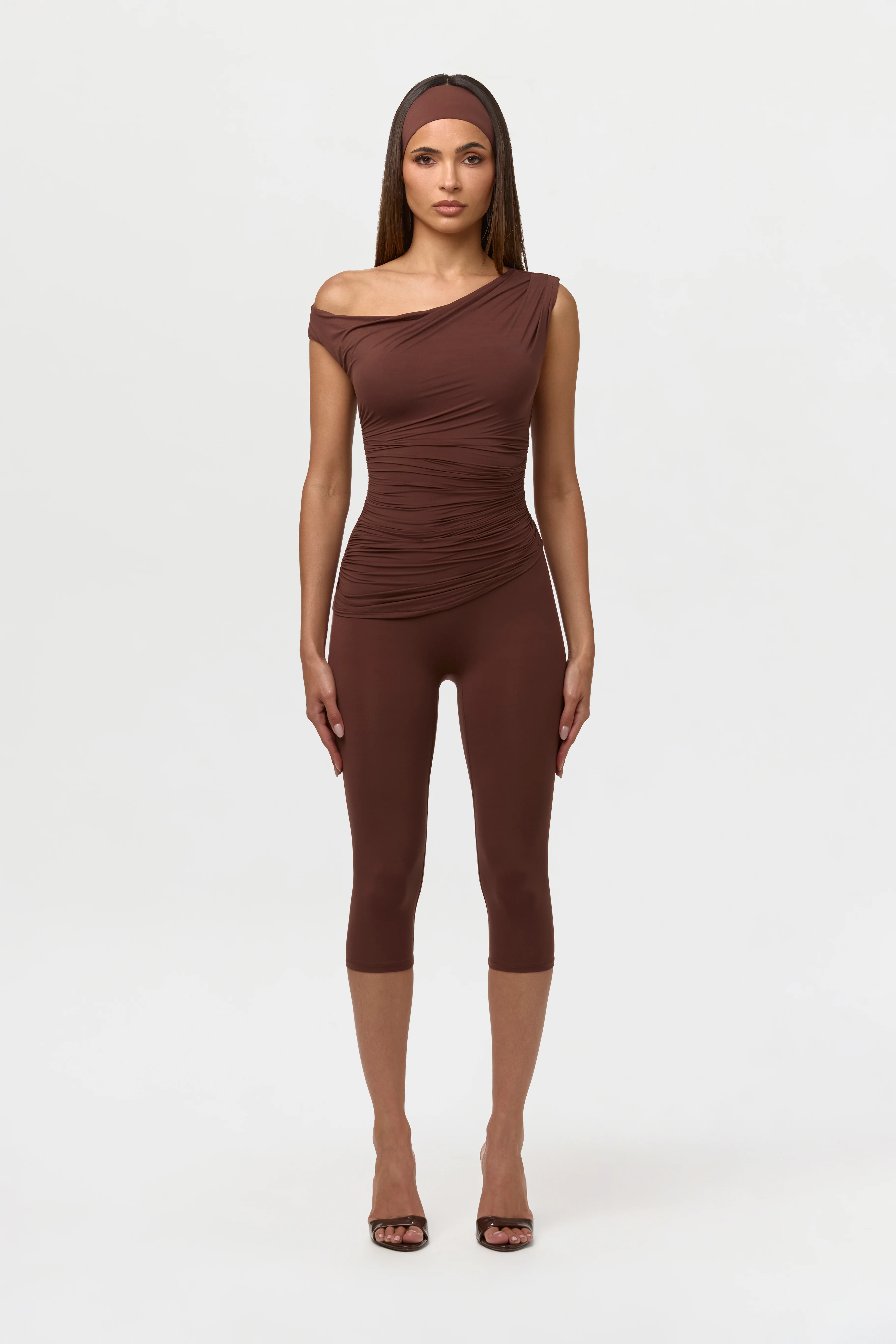 Naked Ruched Off Shoulder Top - Image 2