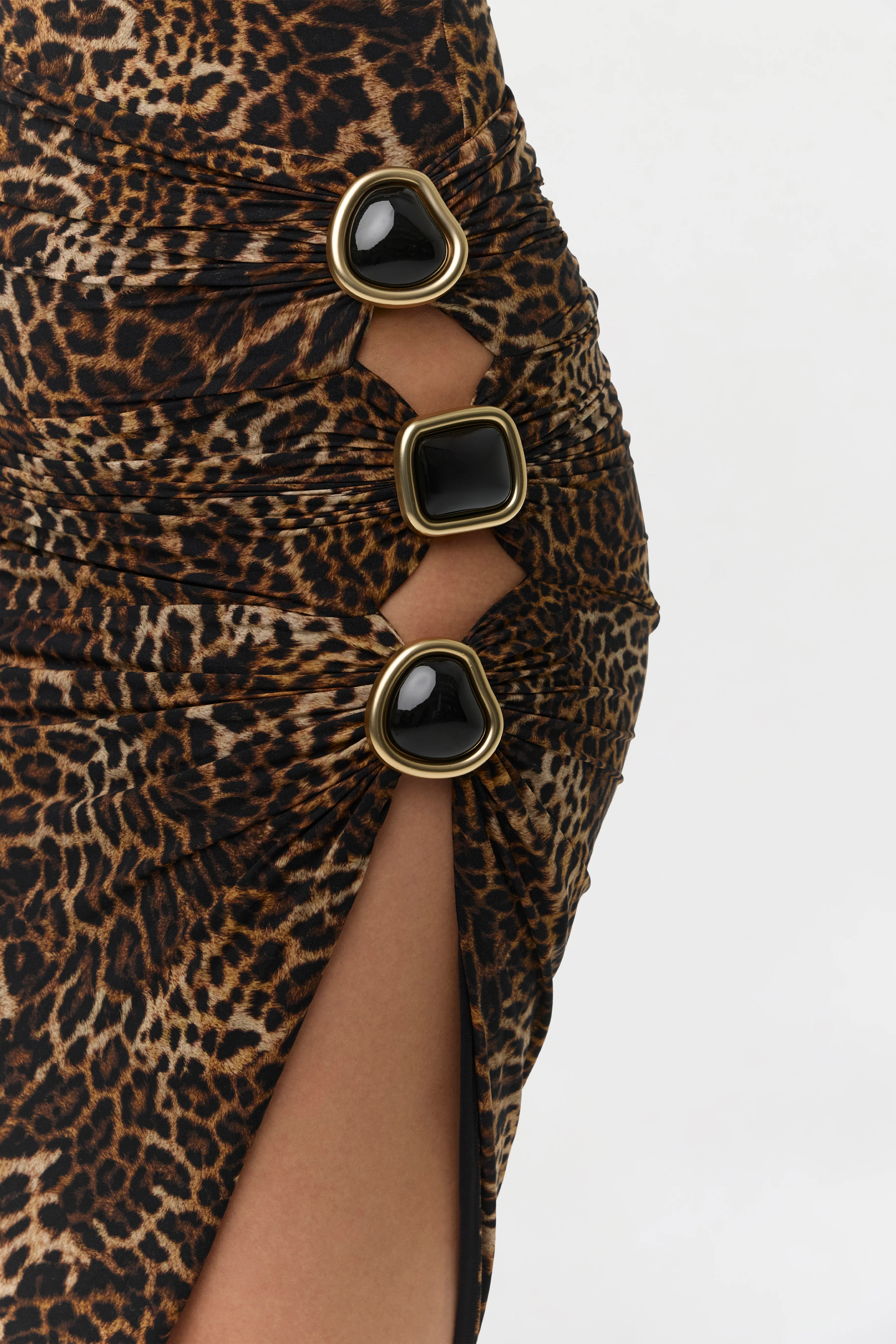 Naked Print Asymmetric Skirt - Image 3