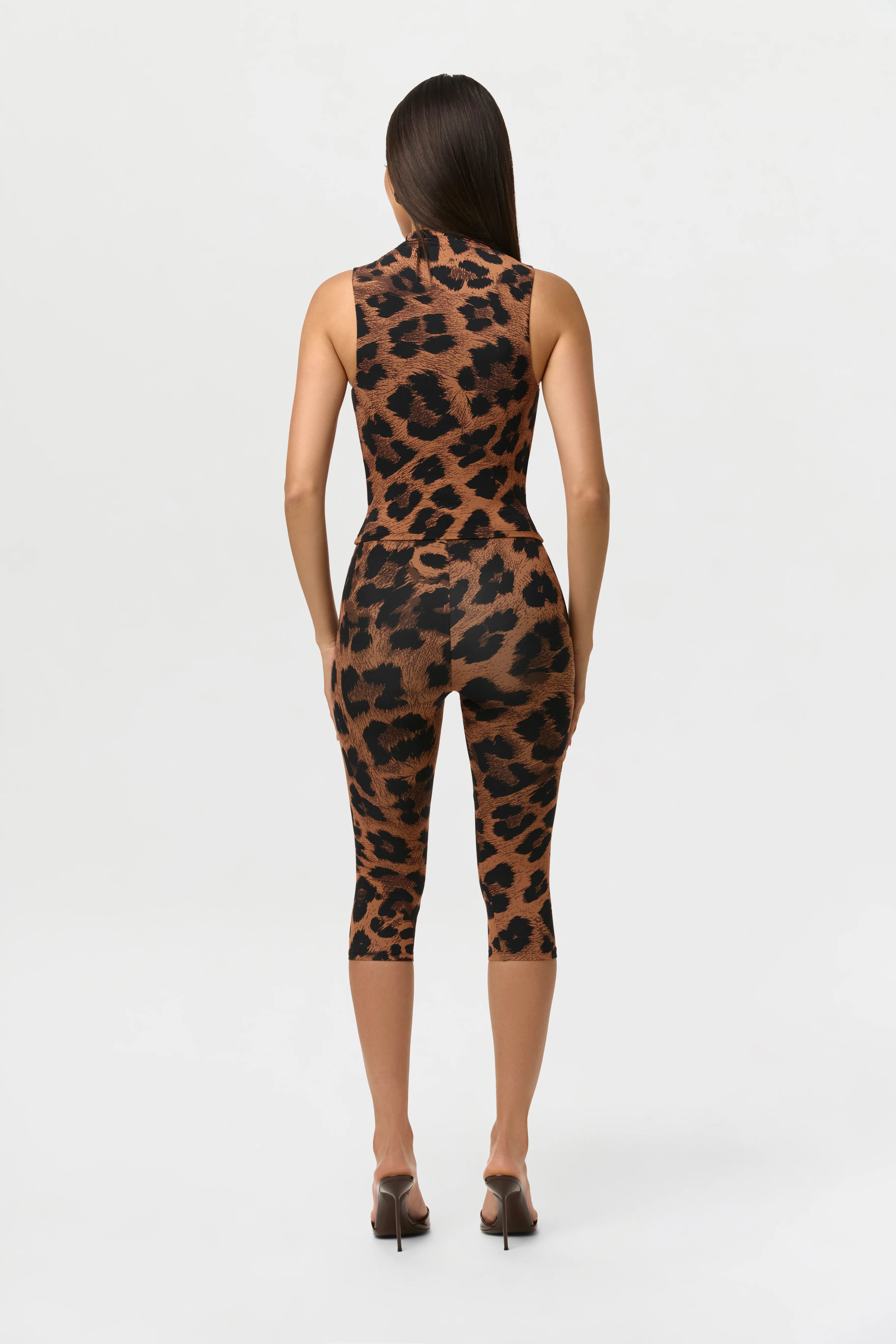Naked Print Capri Leggings - Image 4