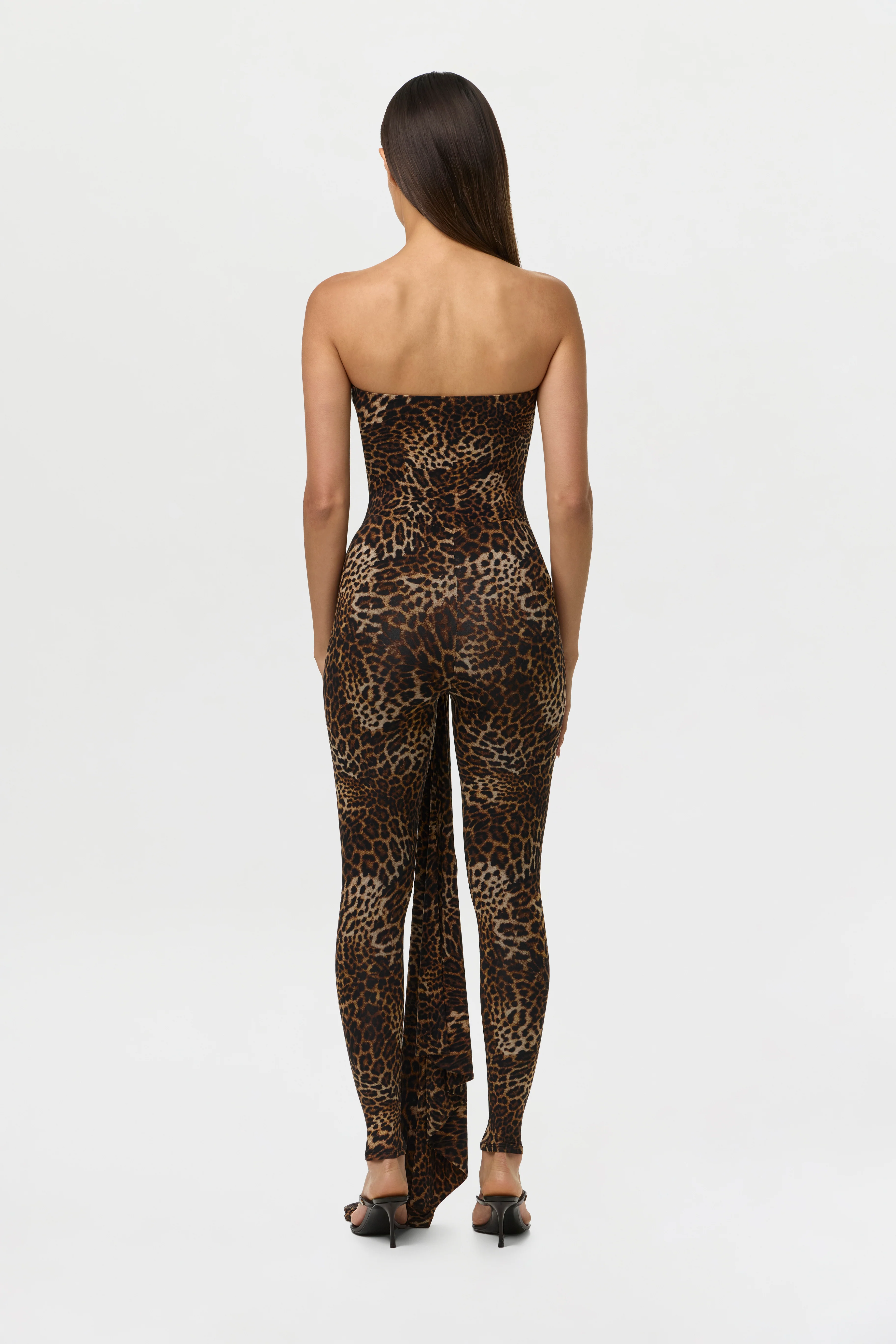 Naked Print Cinched Front Leggings Petite - Image 5