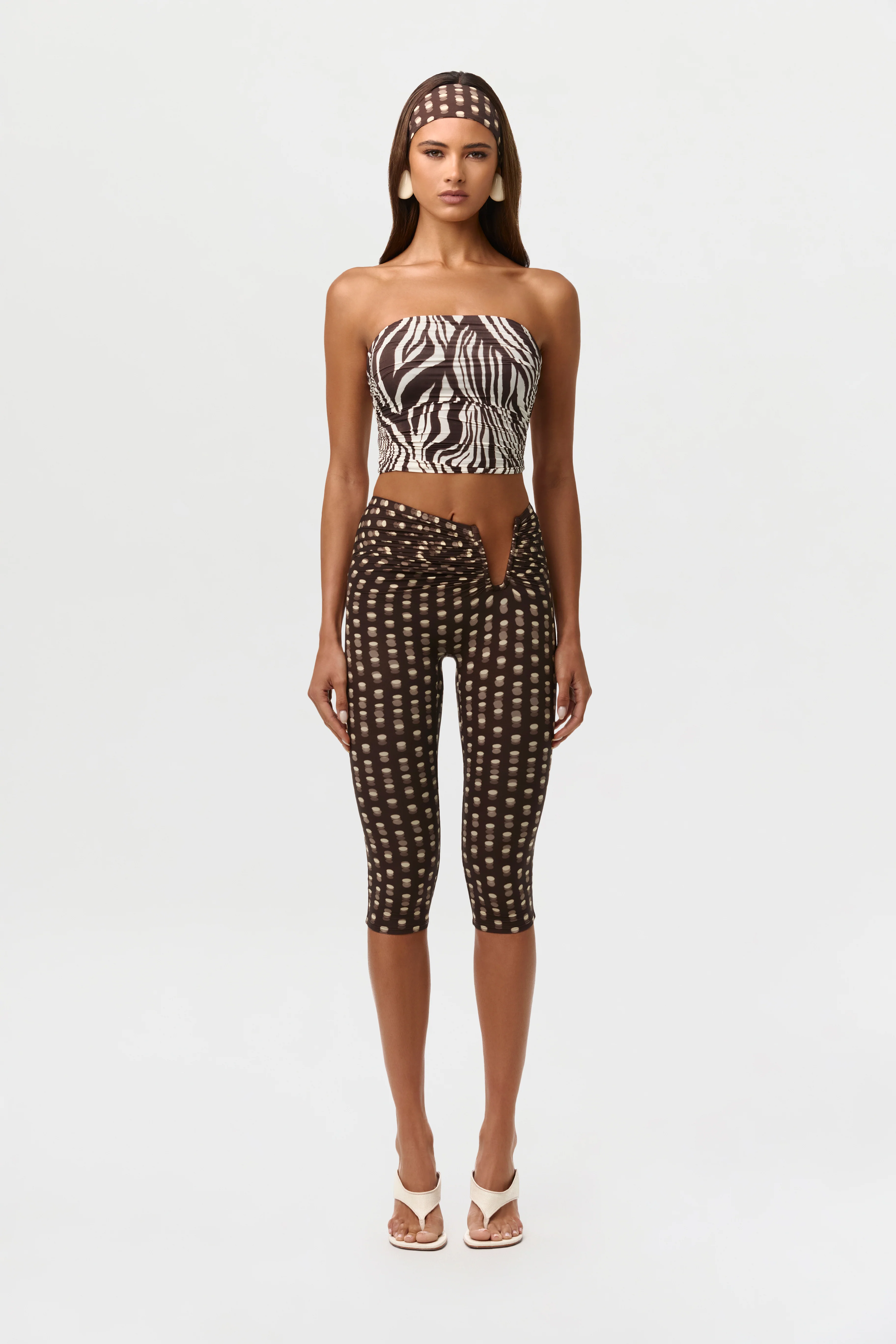 Naked Print Wired Capri Leggings - Image 6