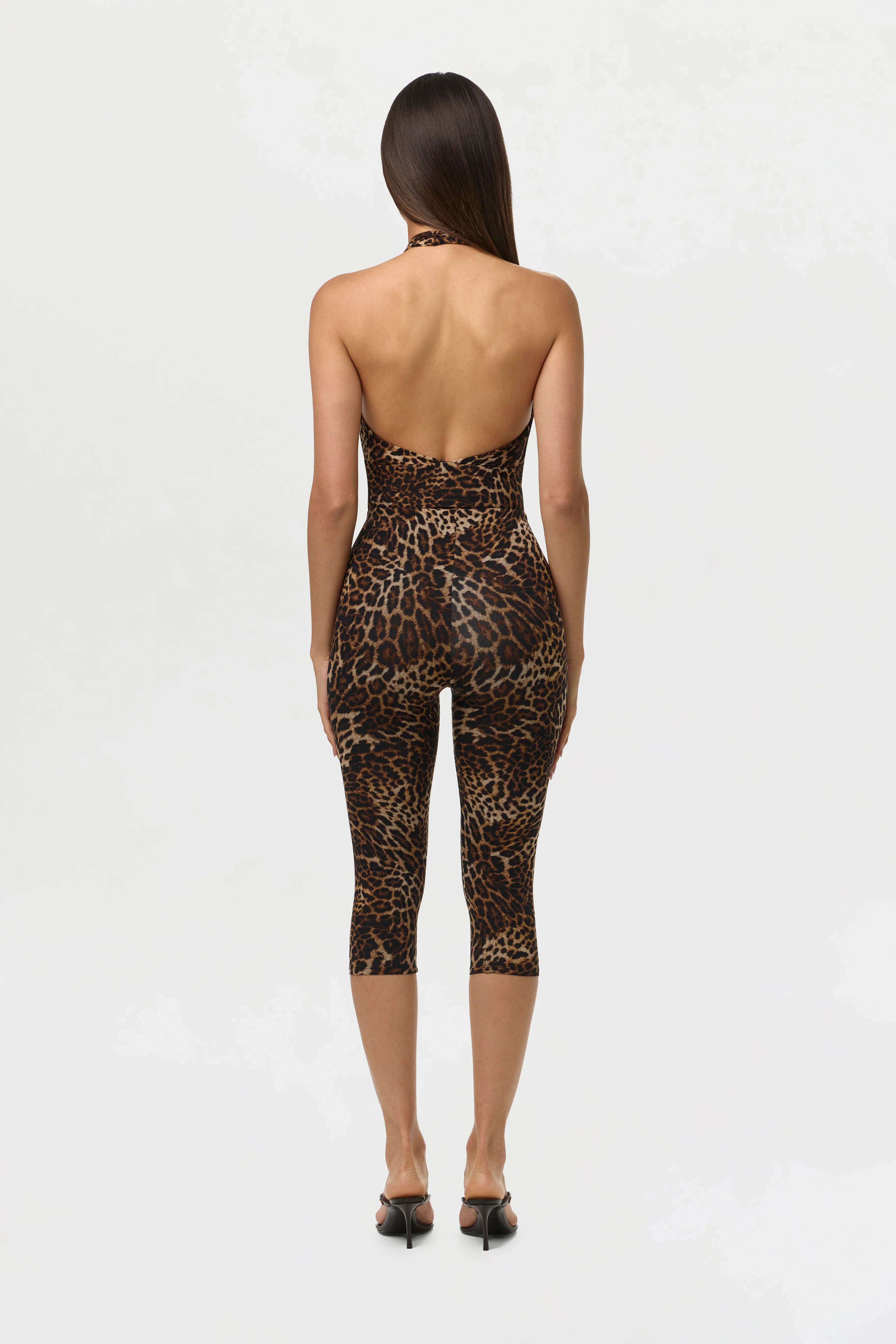 Naked Print Cross Halter Bodysuit - Image 6