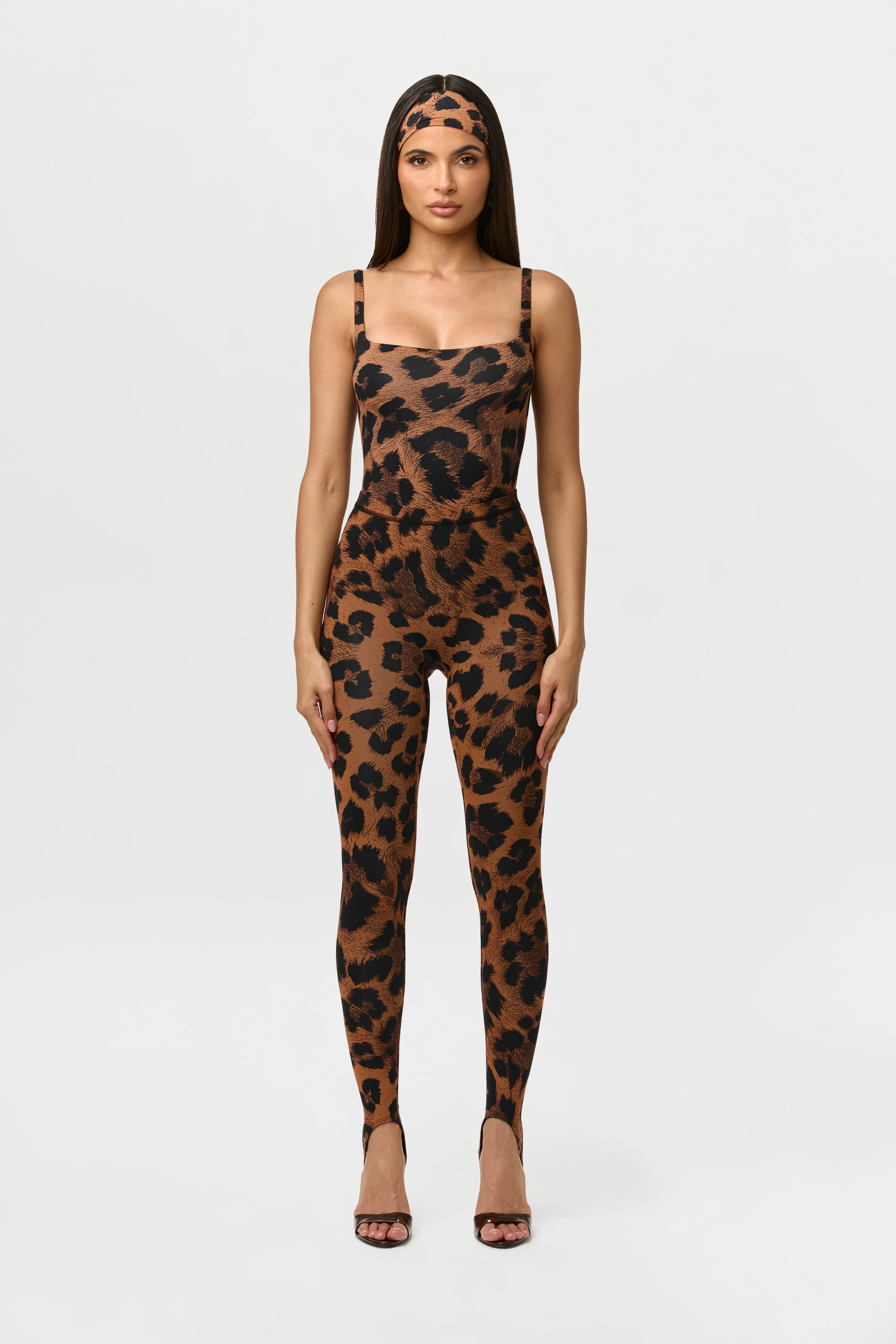 Naked Print Scoop Tank Bodysuit - Image 11