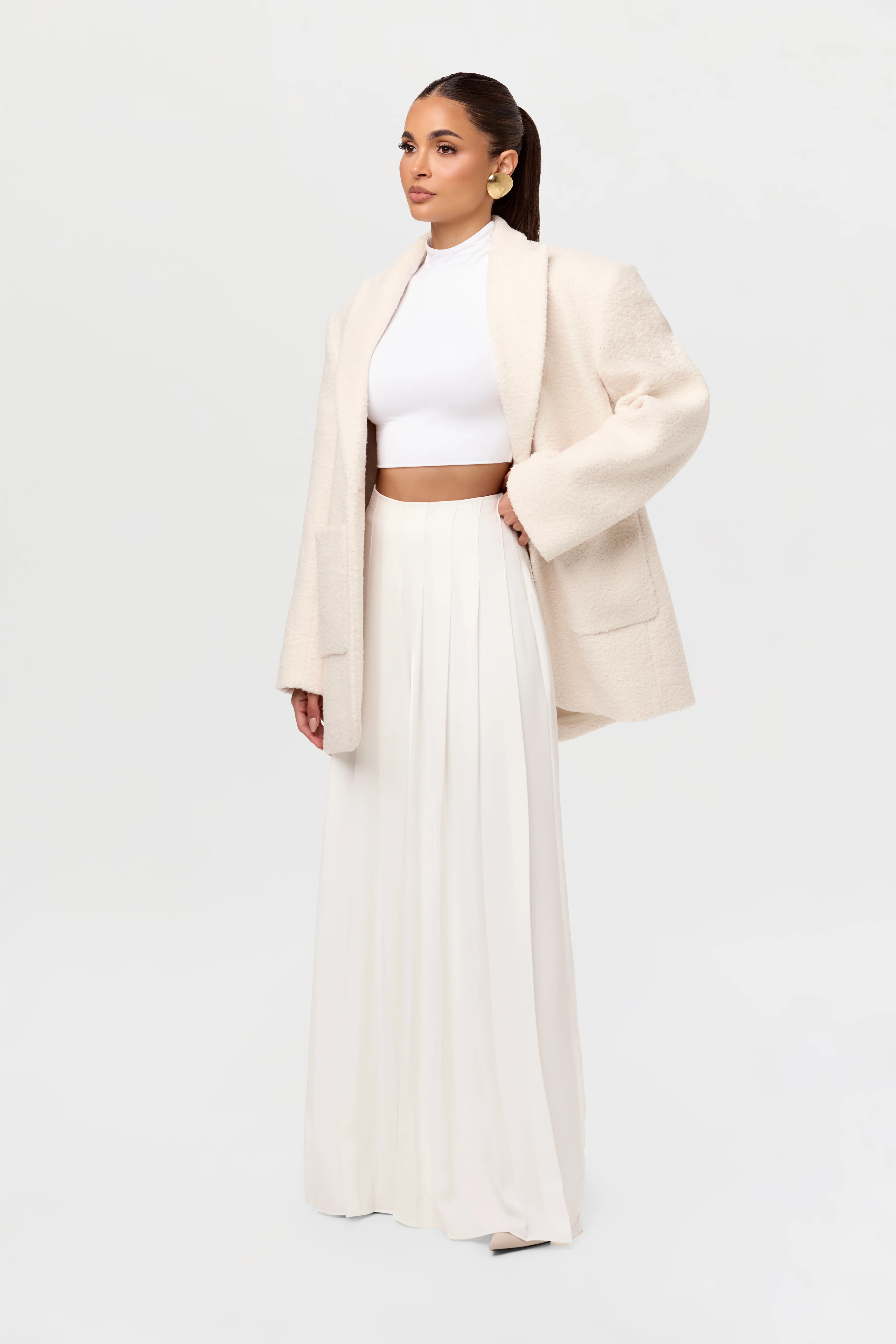Pleated Wide Leg Pant - Image 10