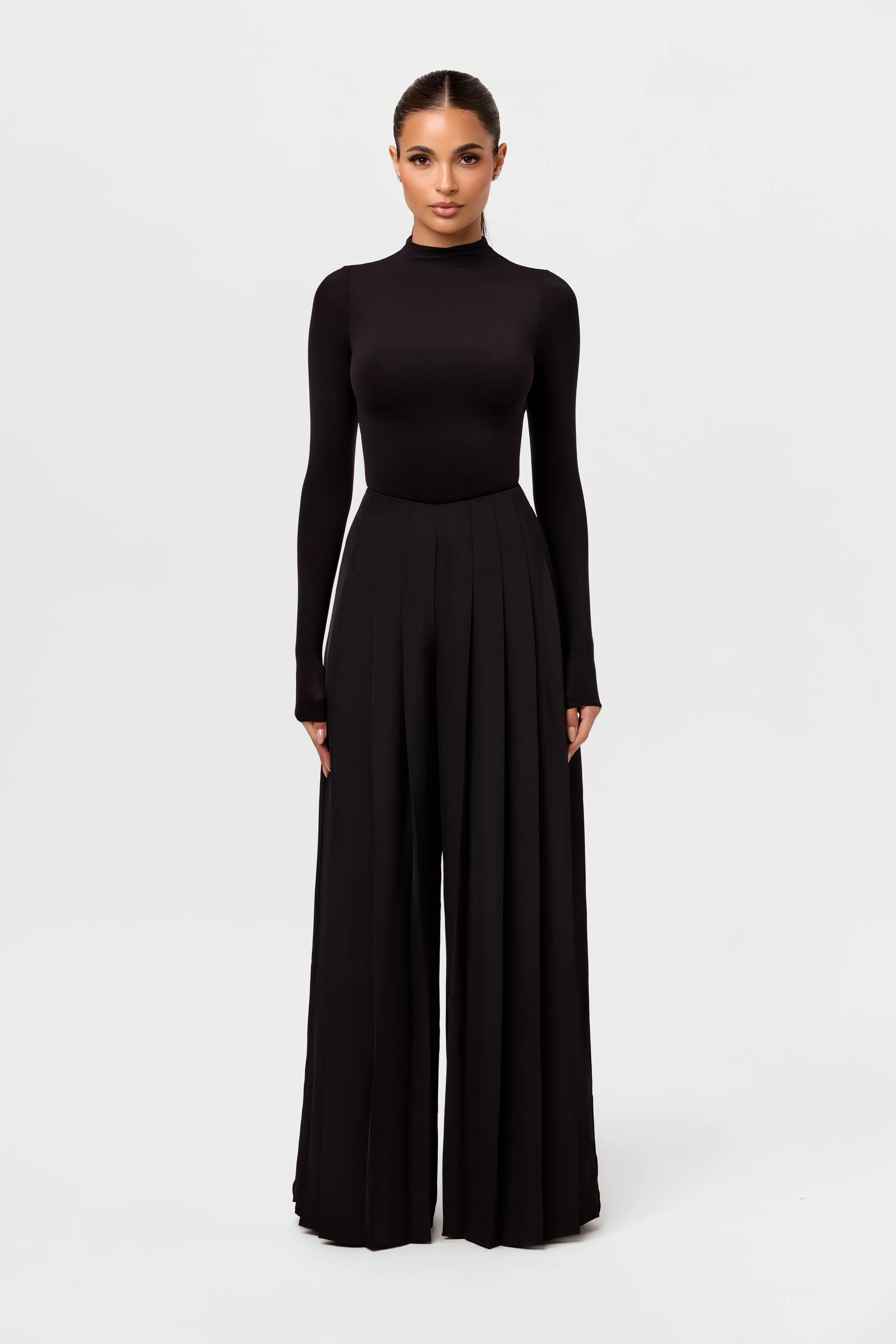 Pleated Wide Leg Pant - Image 2
