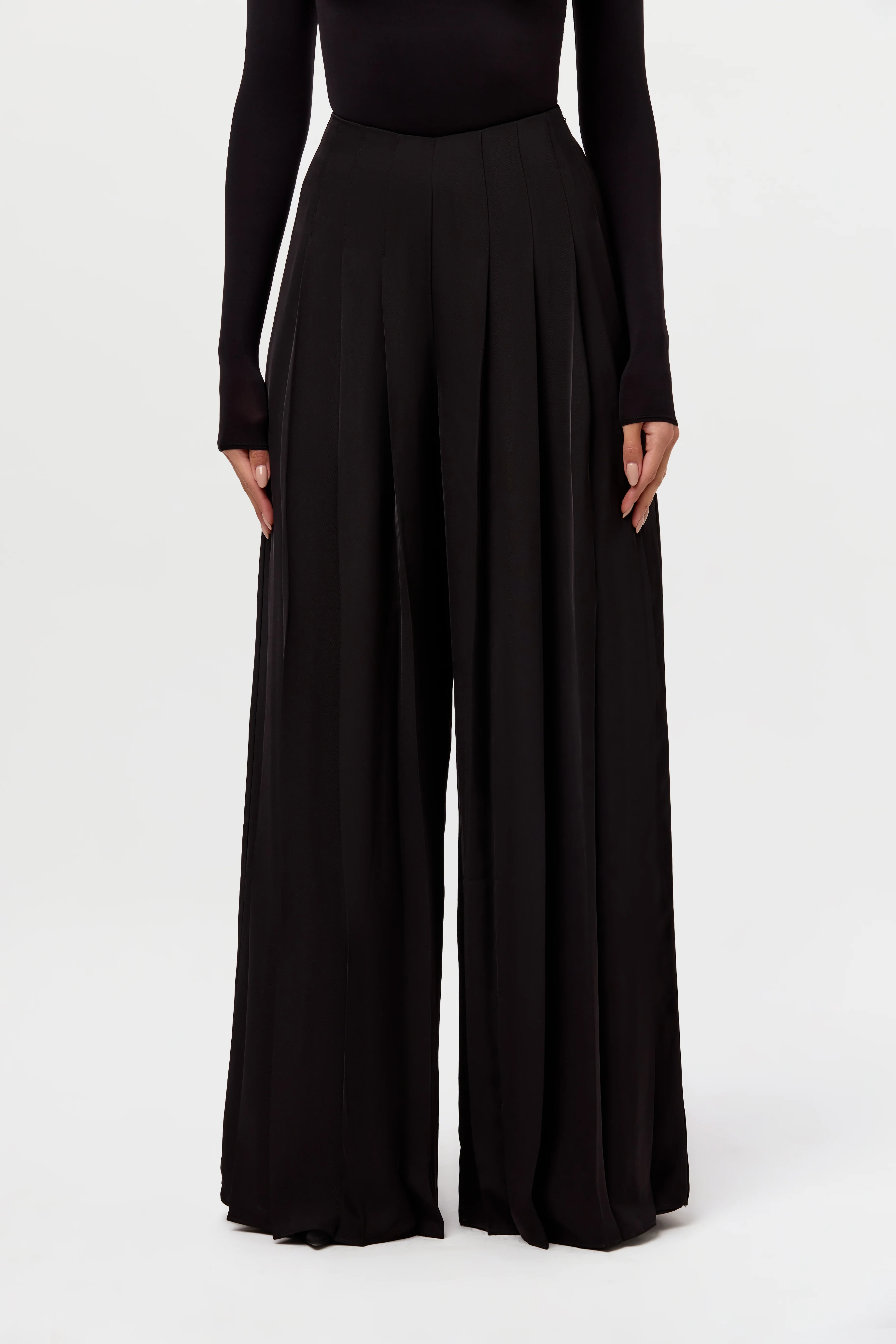 Pleated Wide Leg Pant - Image 3