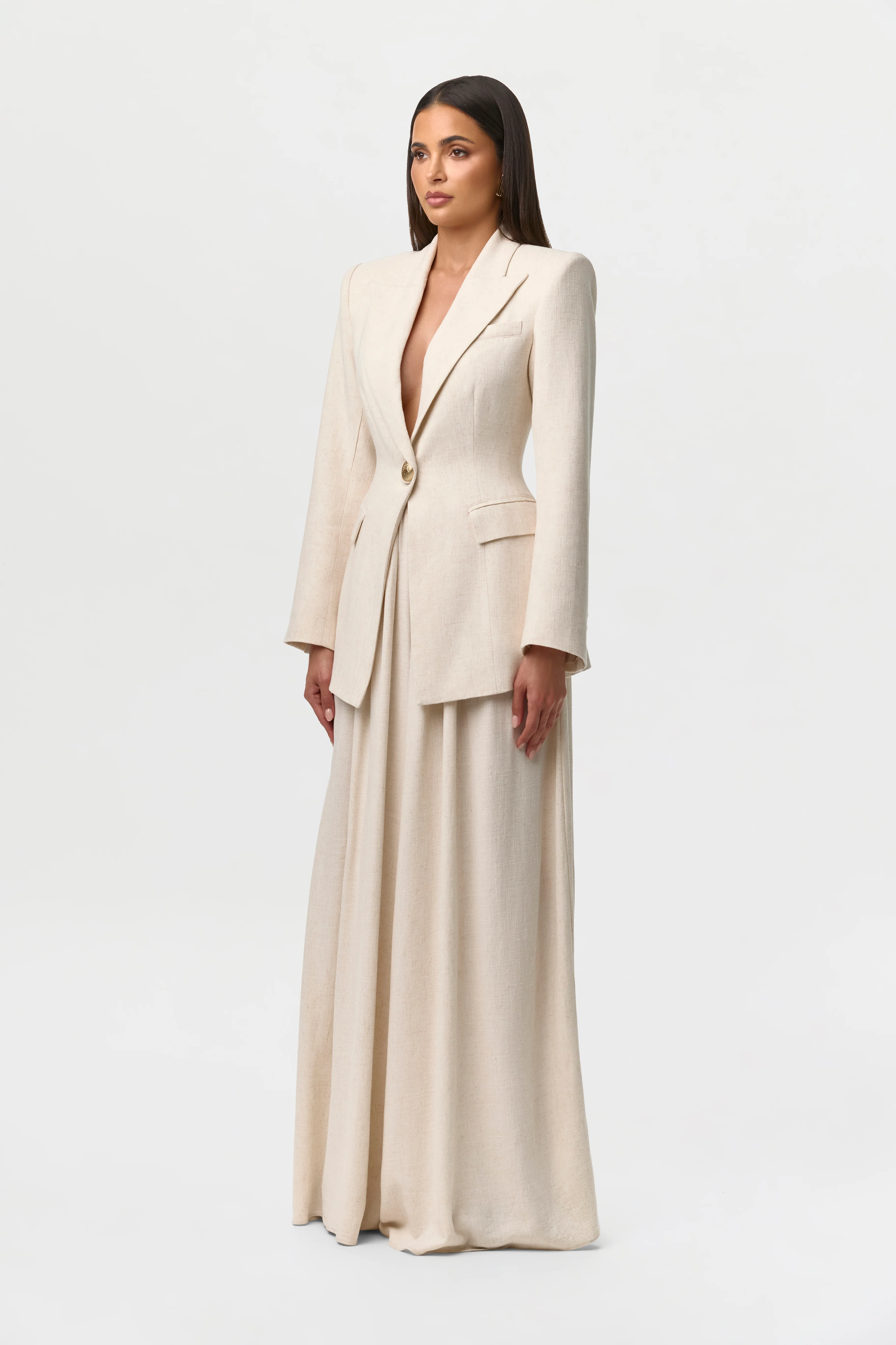 Linen Sculpt Suited Blazer - Image 12