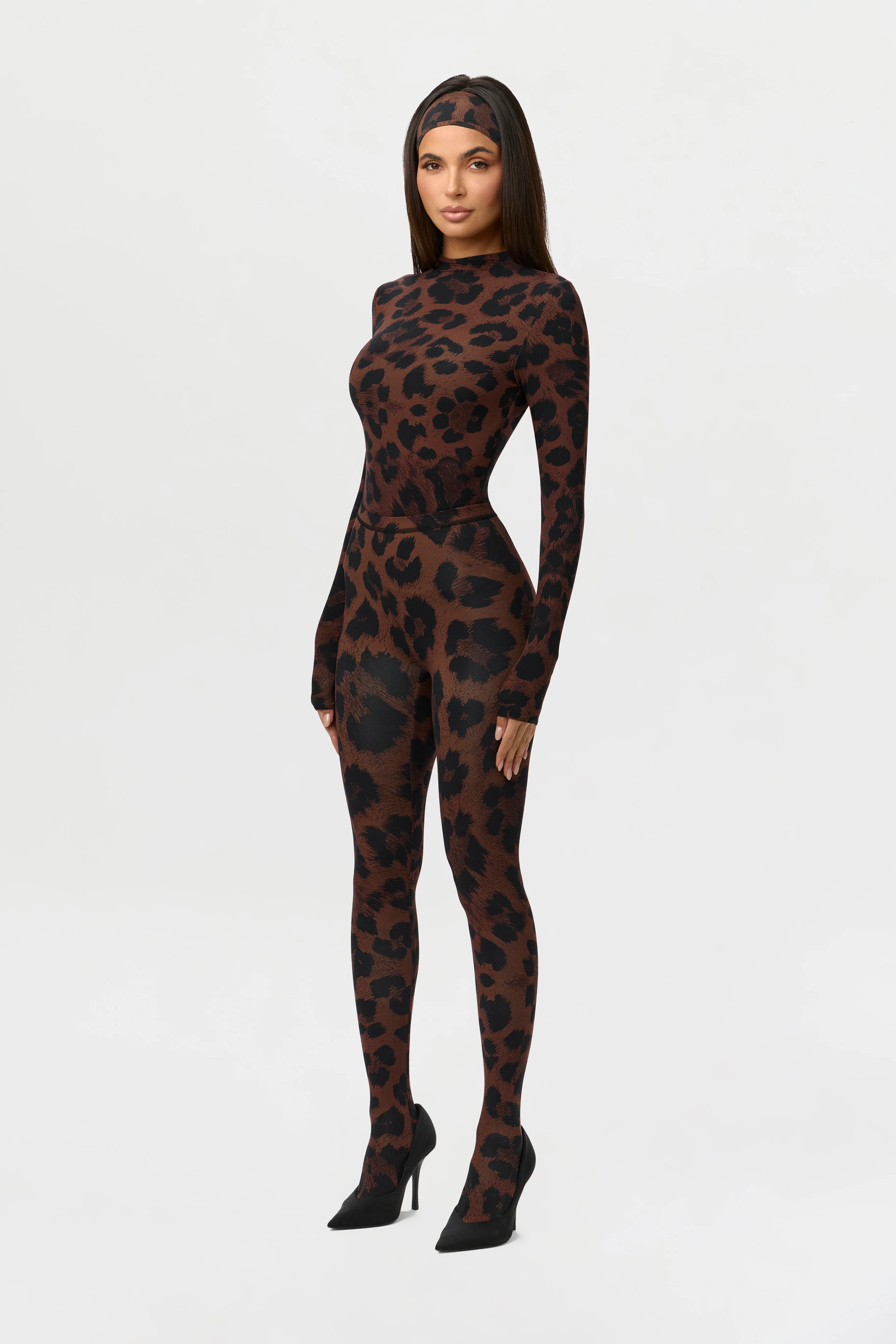 Naked Print Mock Neck Top - Image 7