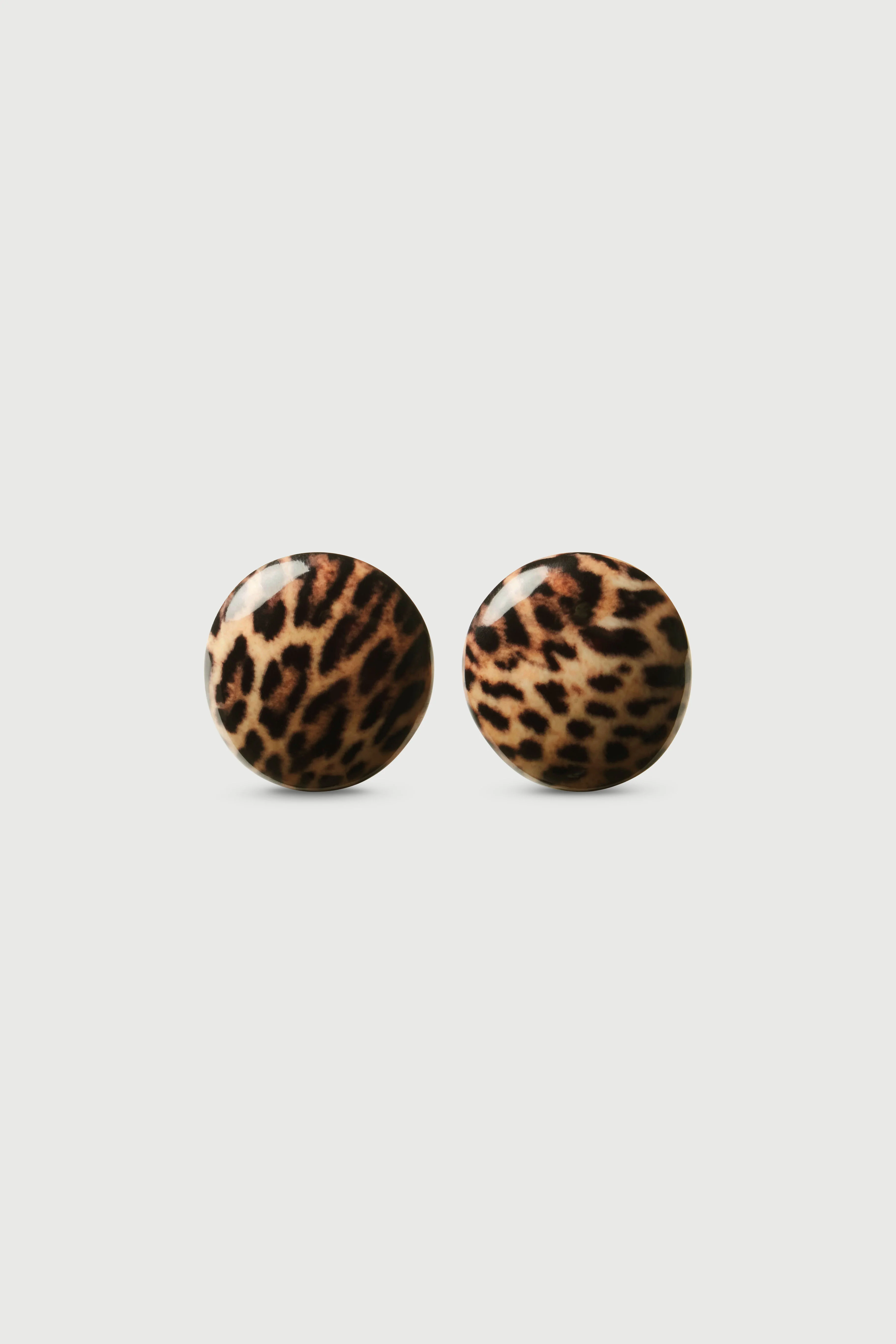 Resin Round Earrings - Image 3