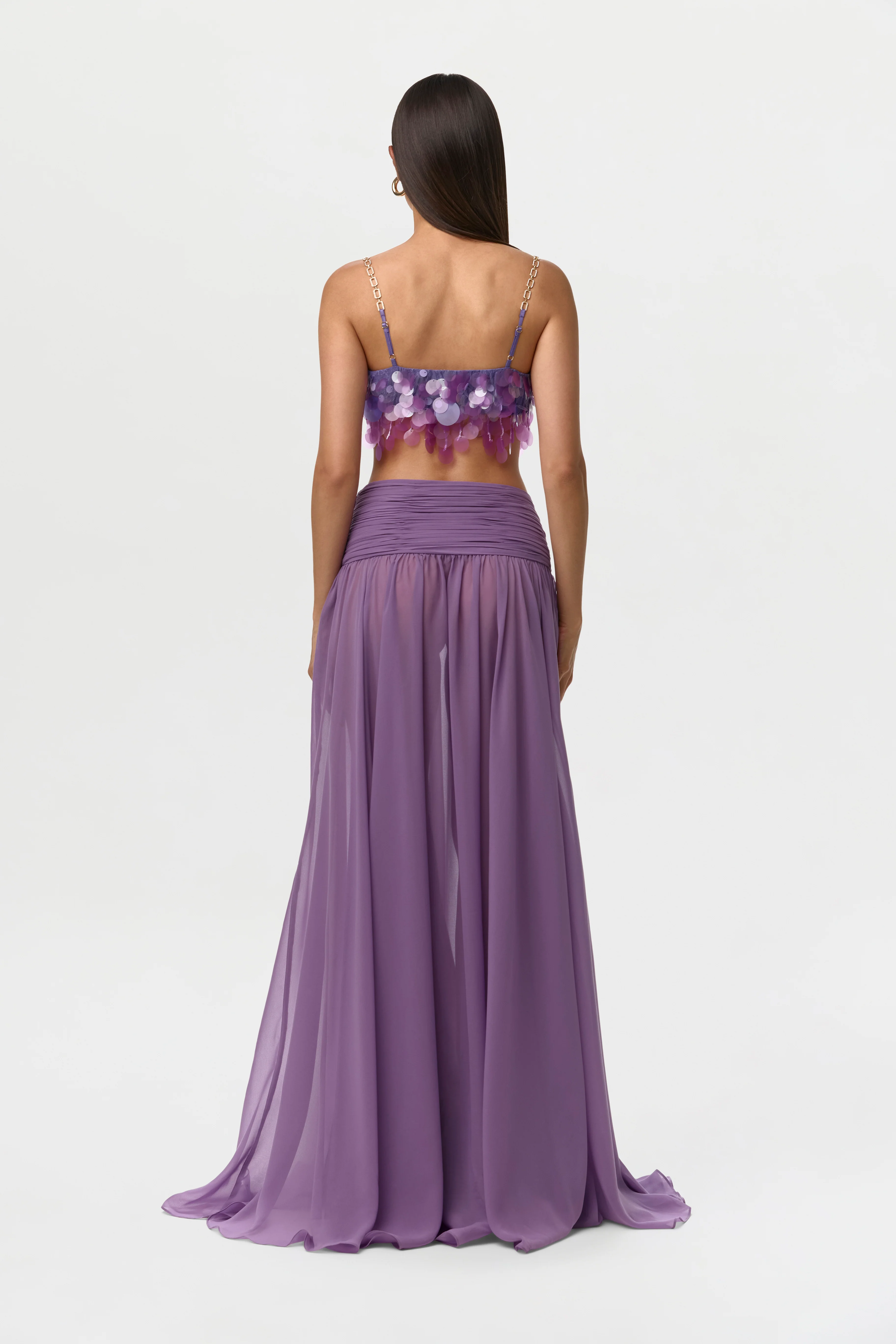 Sequin Chain Link Crop Top - Image 6