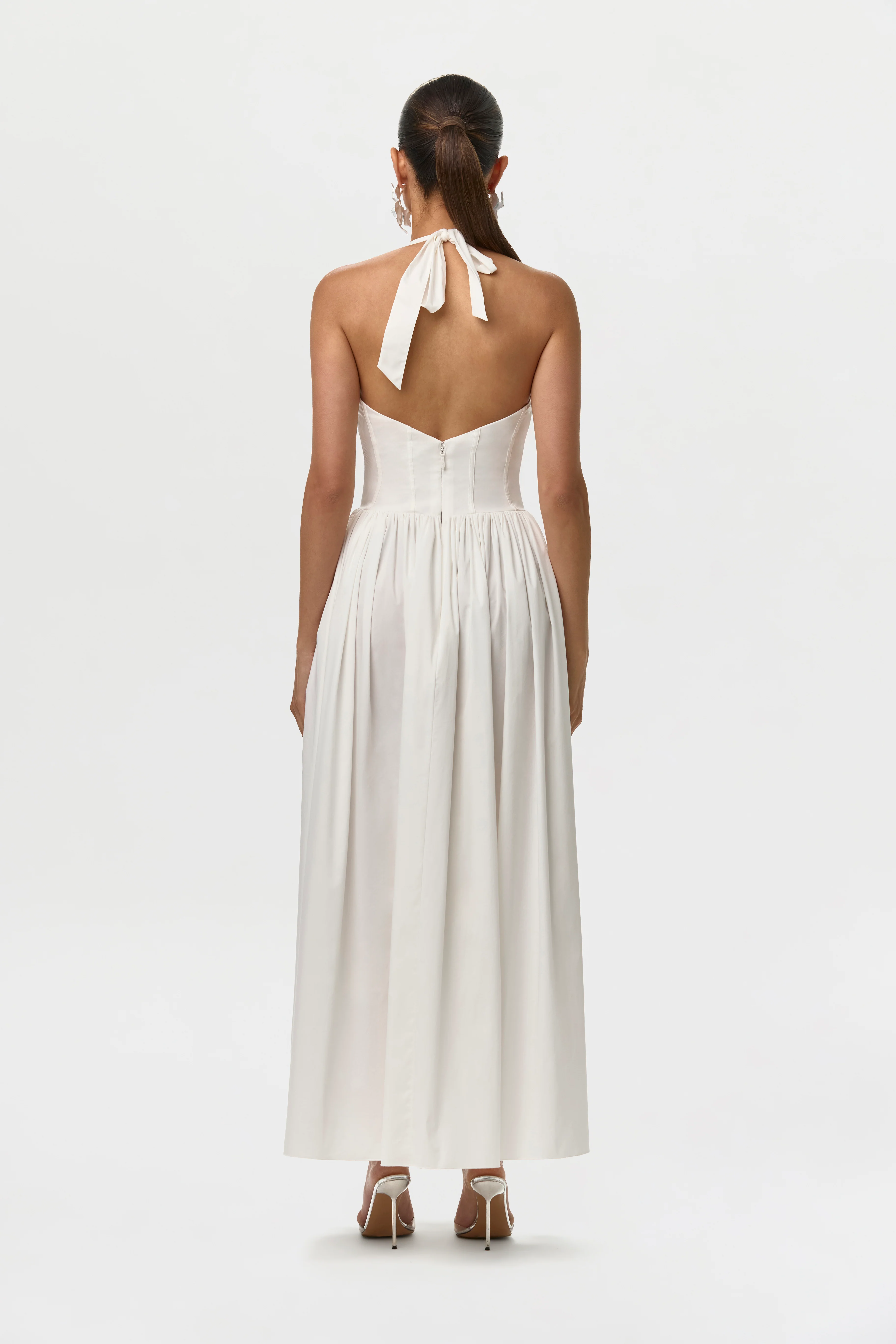 Shirting Poplin Halter Dress - Image 5