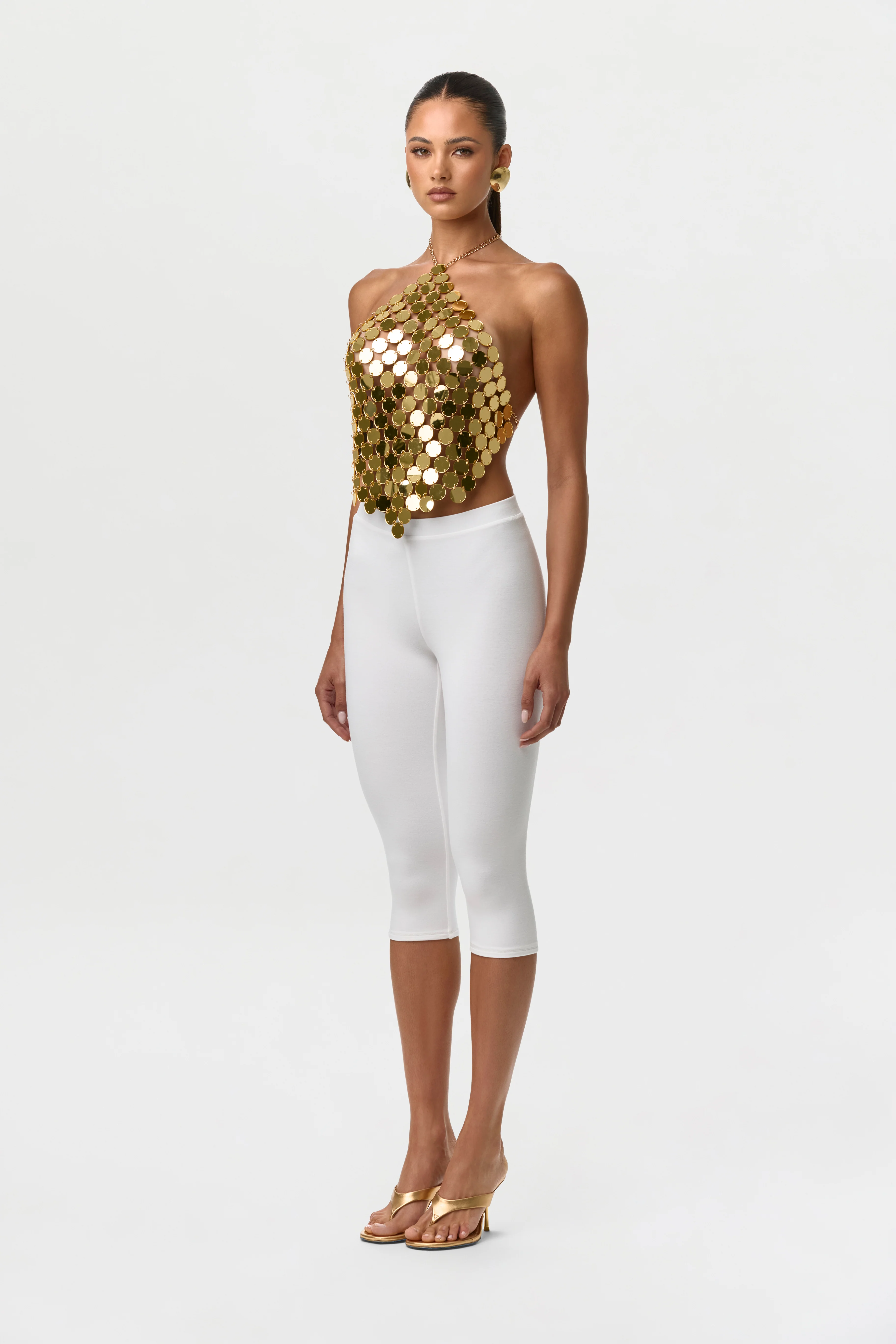 Smooth Sculpt Waist Capri Leggings - Image 3
