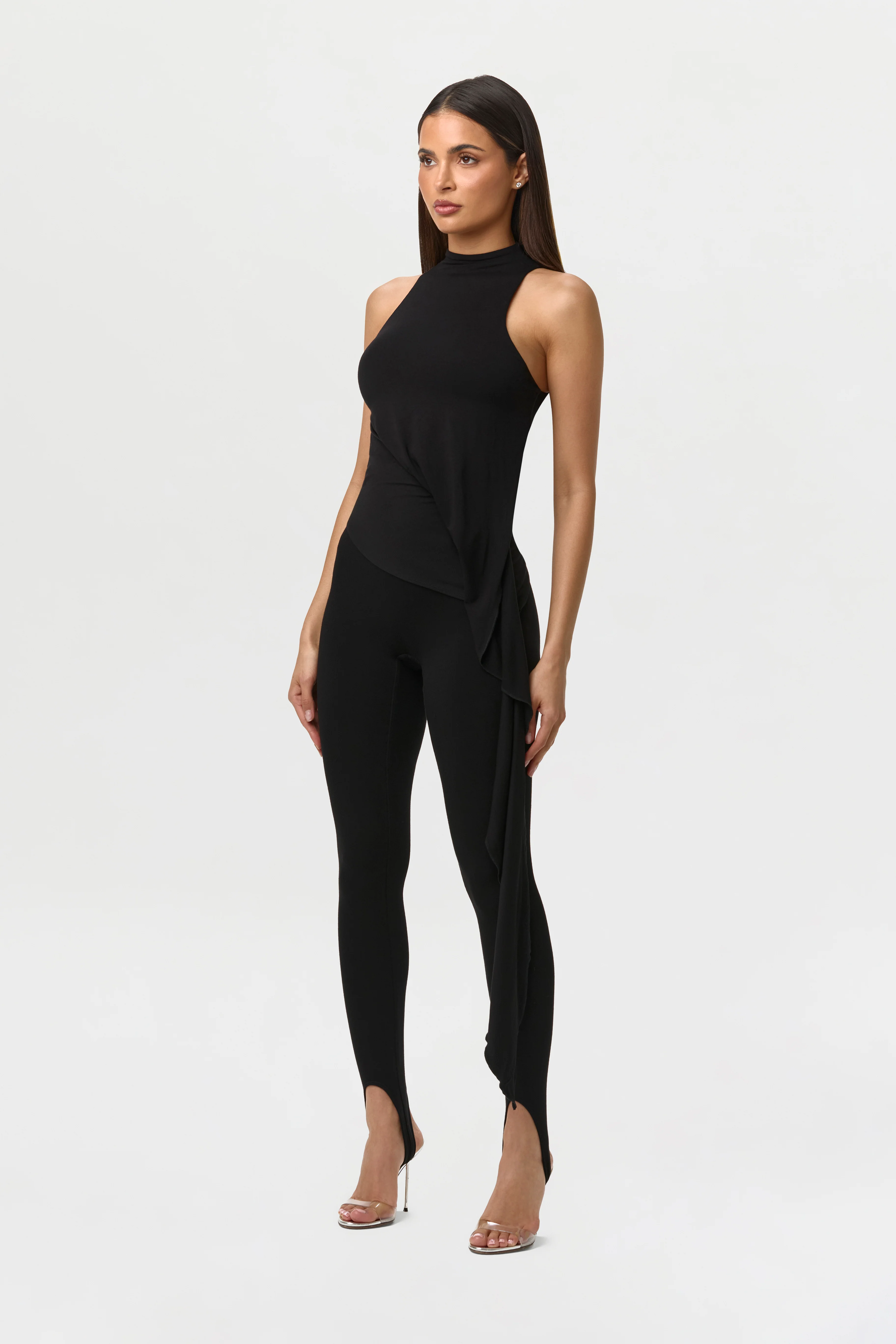Smooth Asymmetric Stirrup Legging - Image 4