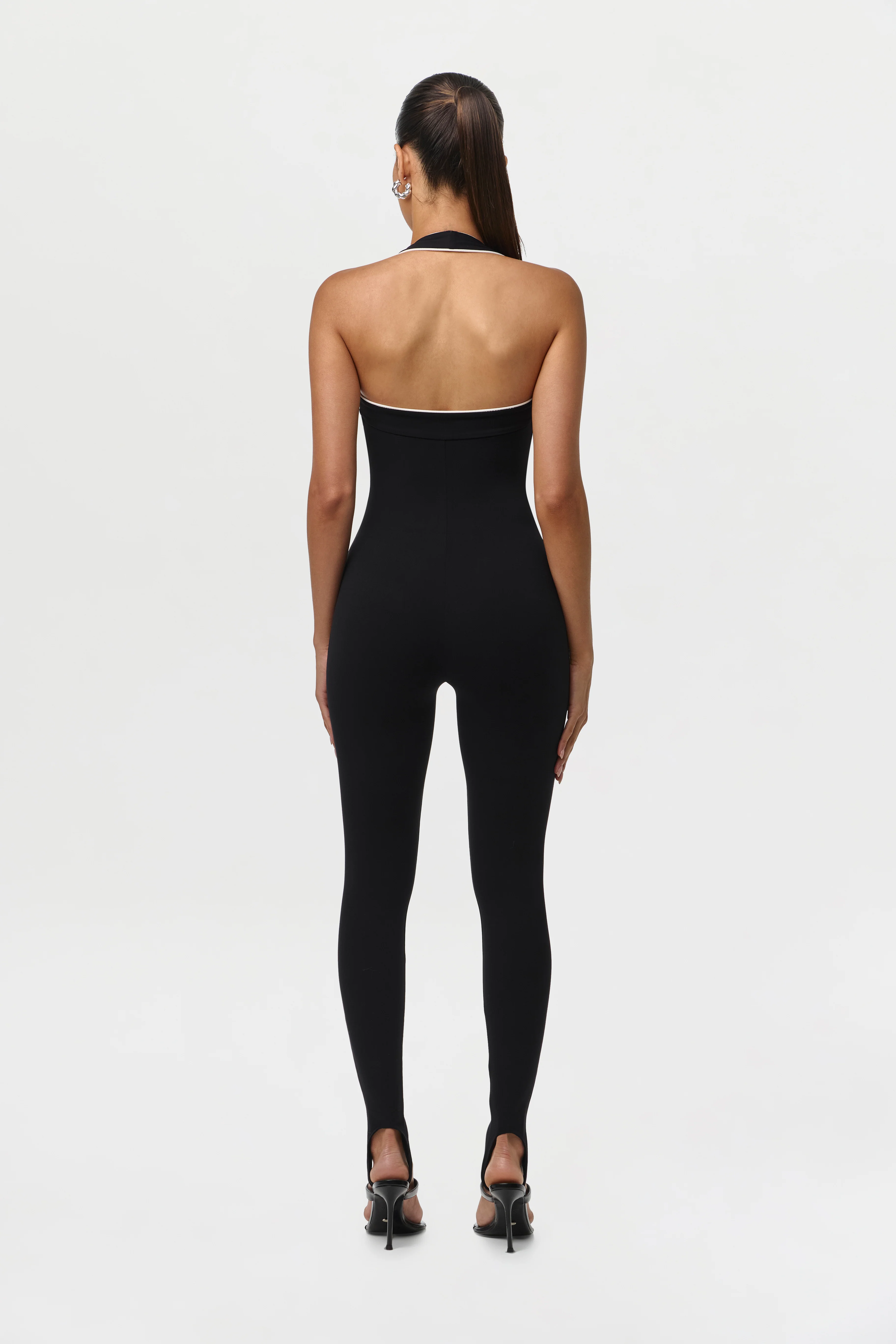 Naked Sculpt Halter Stirrup Jumpsuit Petite - Image 4