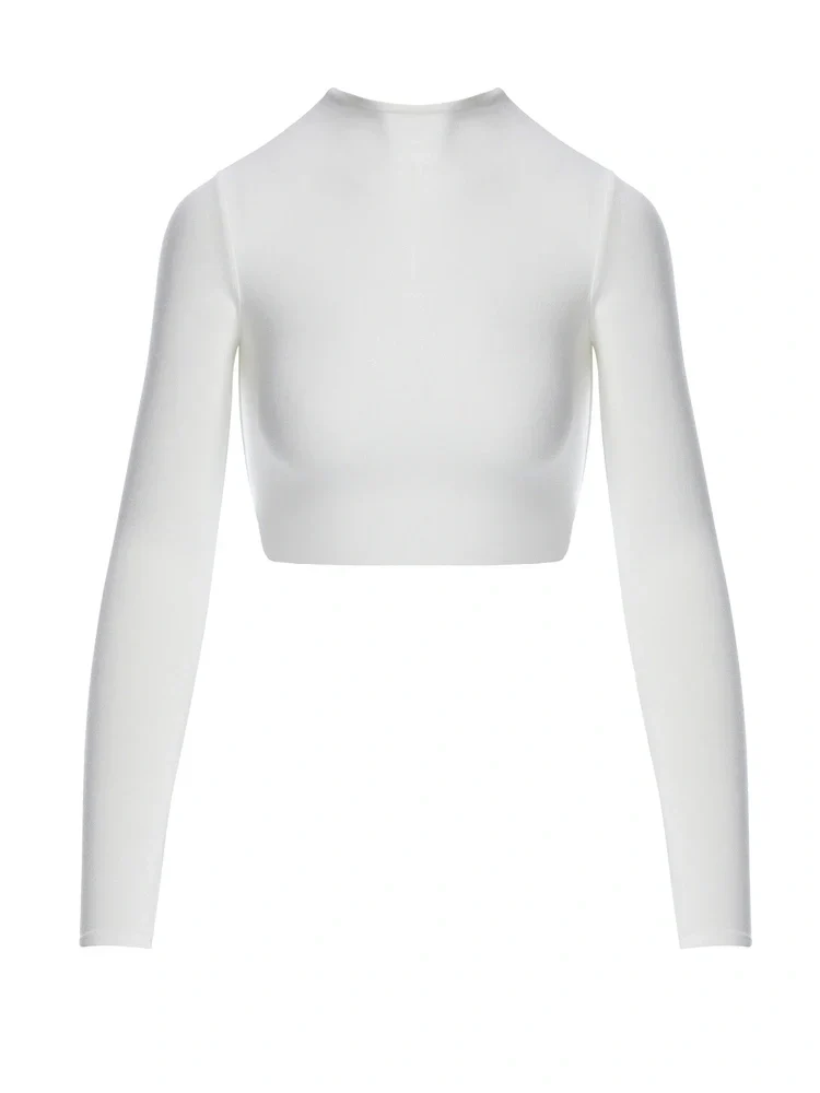 NW Mock Neck Crop Top - Image 12